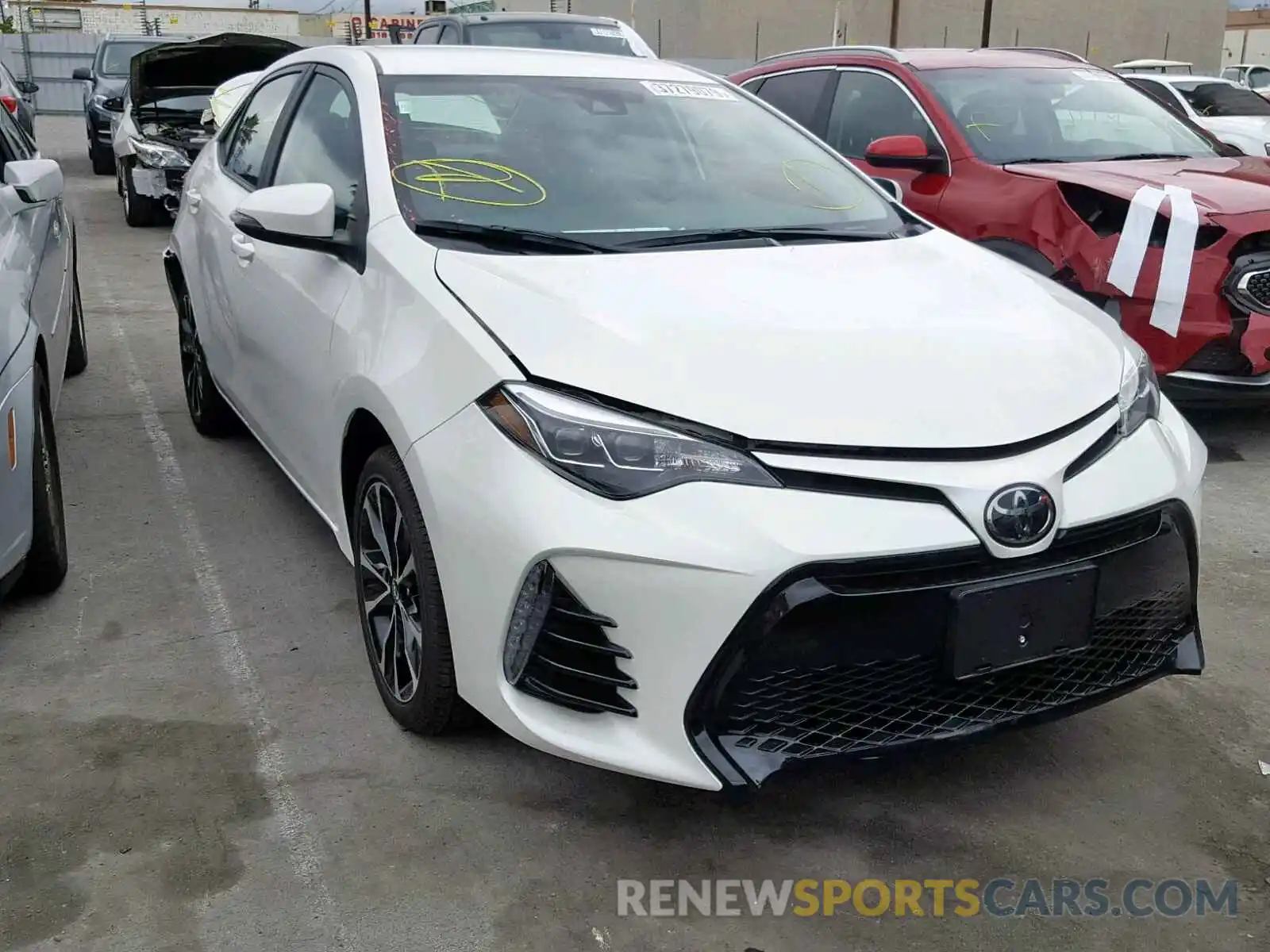 1 Photograph of a damaged car 5YFBURHE9KP863955 TOYOTA COROLLA 2019