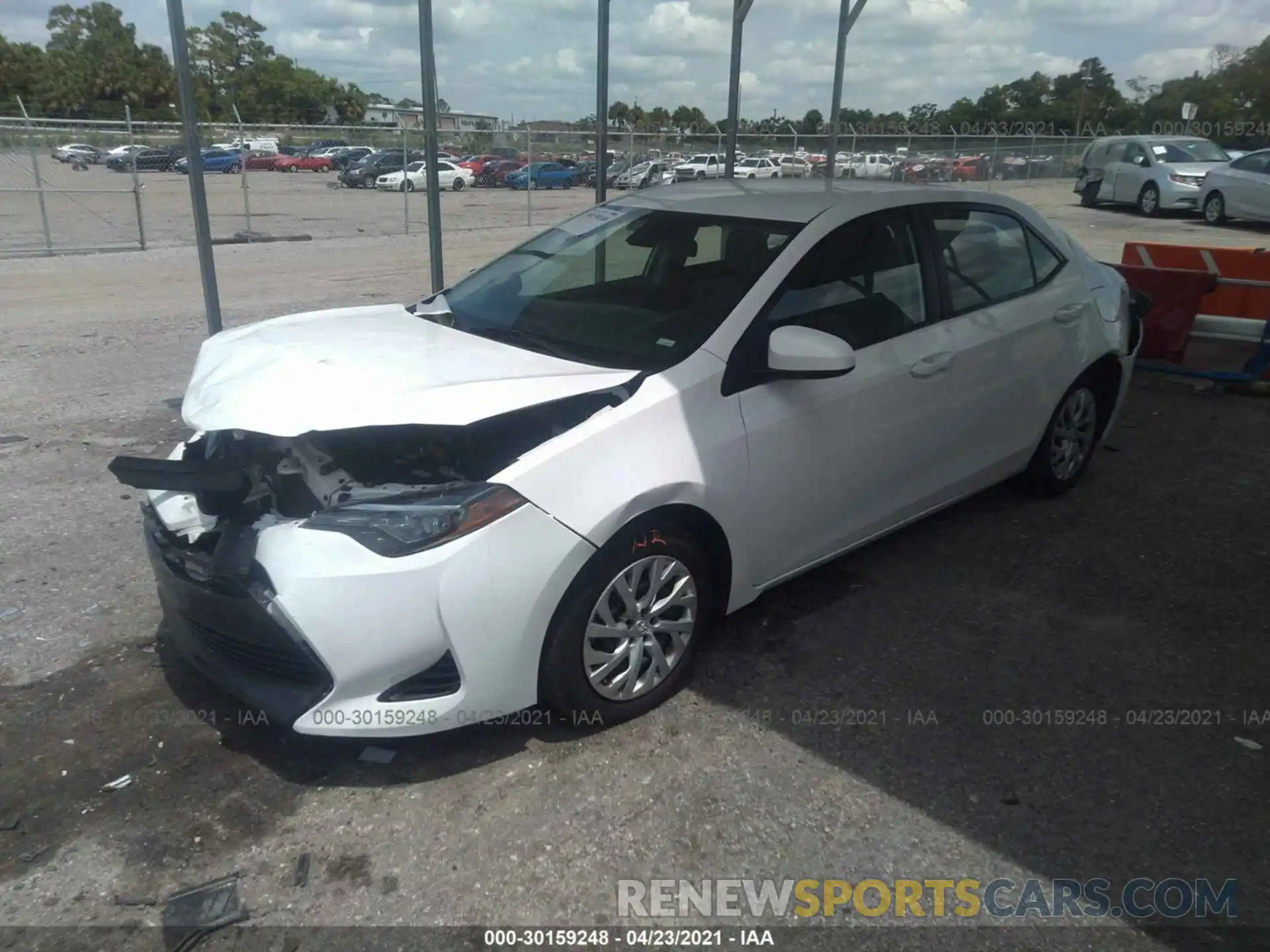 2 Photograph of a damaged car 5YFBURHE9KP864796 TOYOTA COROLLA 2019