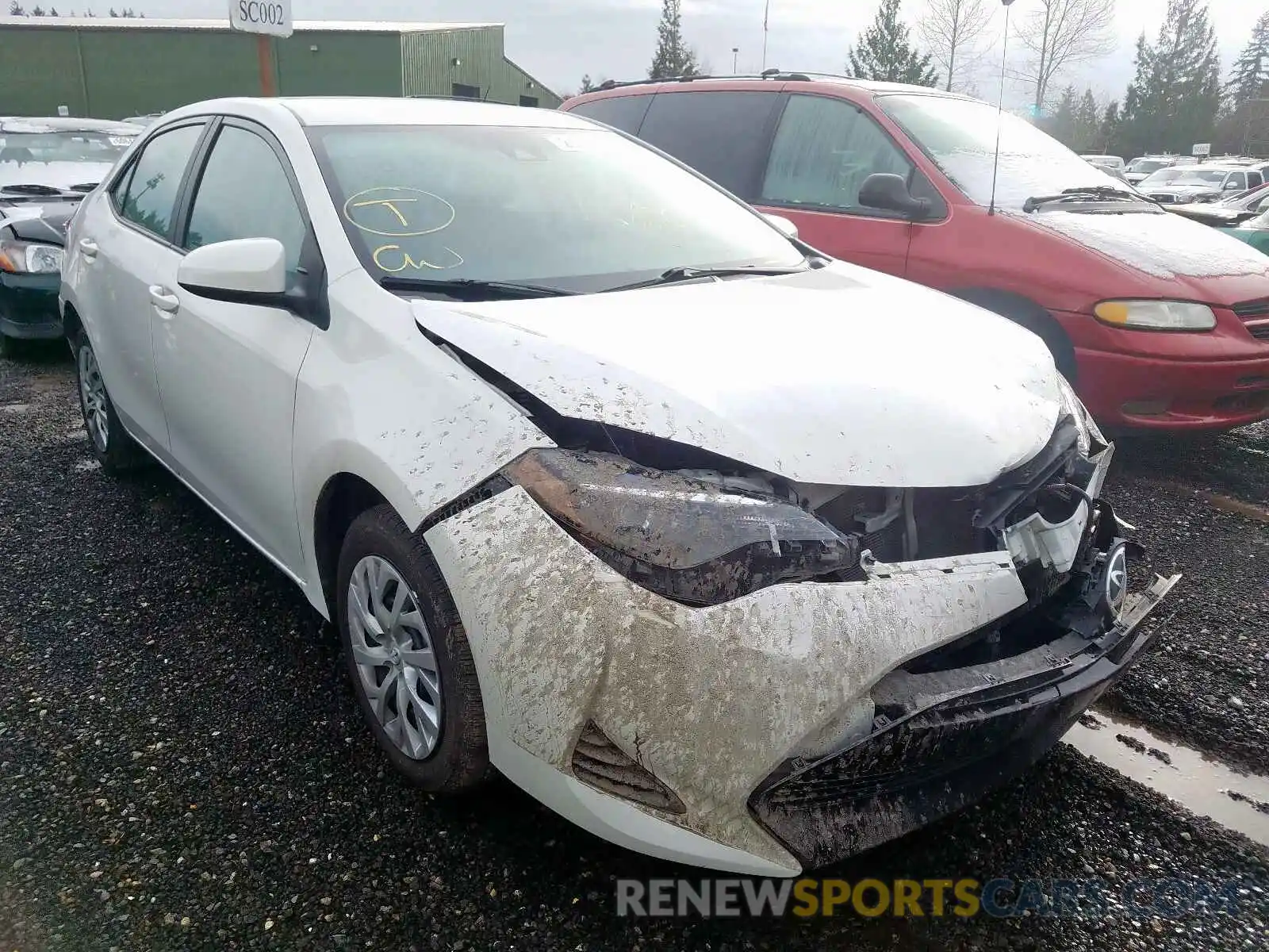 1 Photograph of a damaged car 5YFBURHE9KP865186 TOYOTA COROLLA 2019