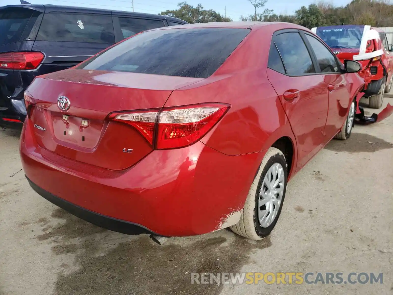 4 Photograph of a damaged car 5YFBURHE9KP865219 TOYOTA COROLLA 2019