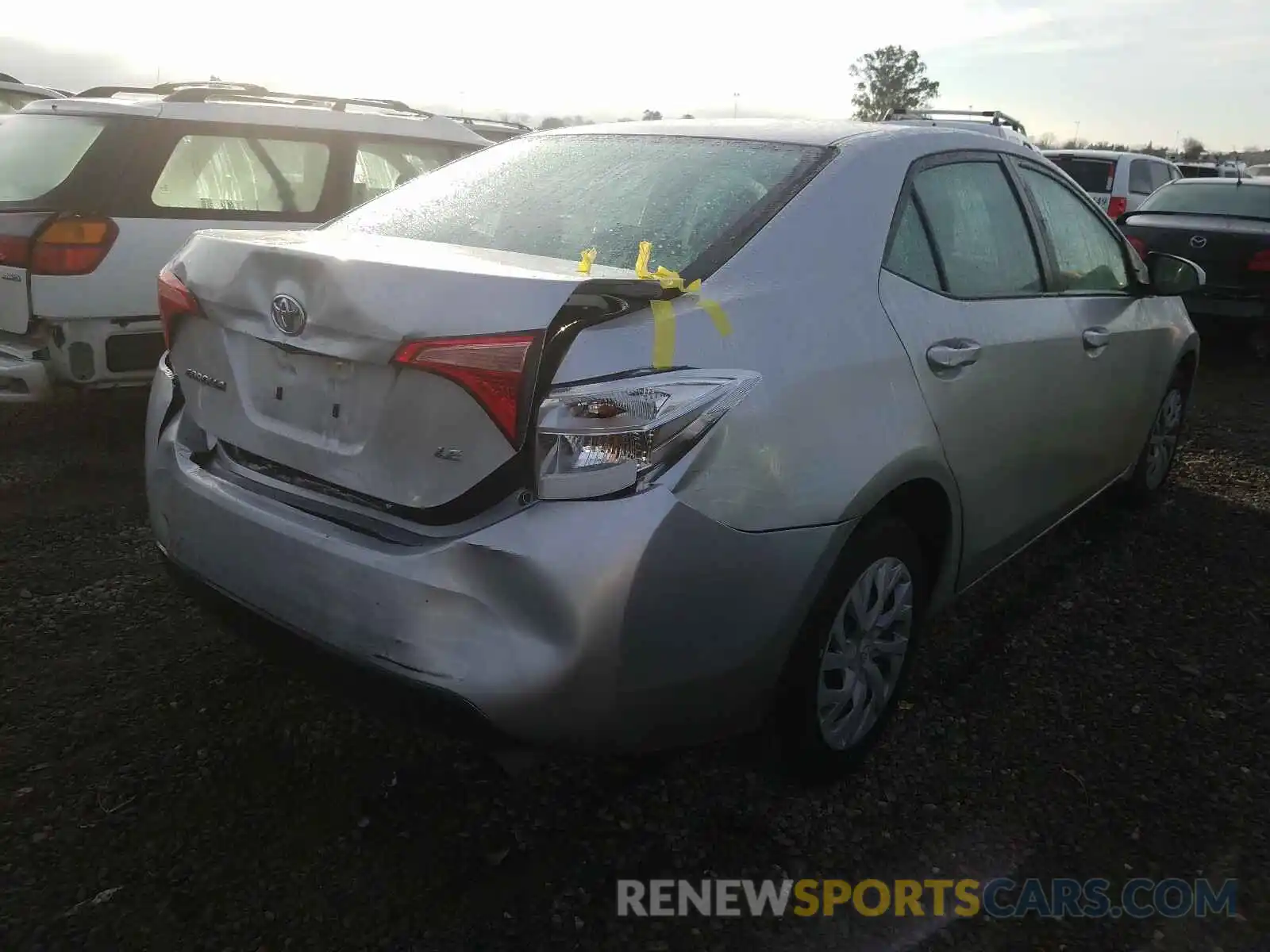 4 Photograph of a damaged car 5YFBURHE9KP865446 TOYOTA COROLLA 2019