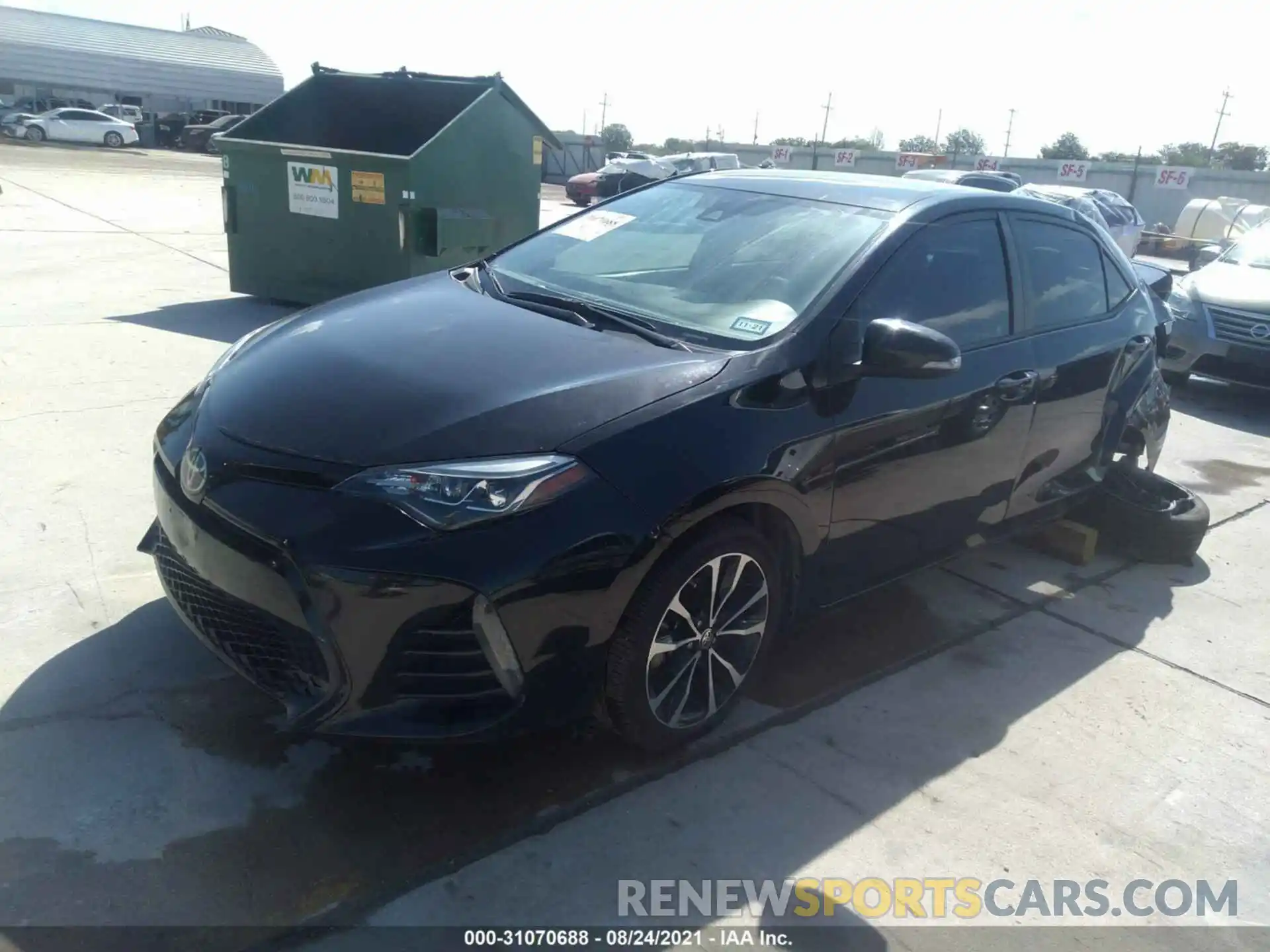 2 Photograph of a damaged car 5YFBURHE9KP865463 TOYOTA COROLLA 2019