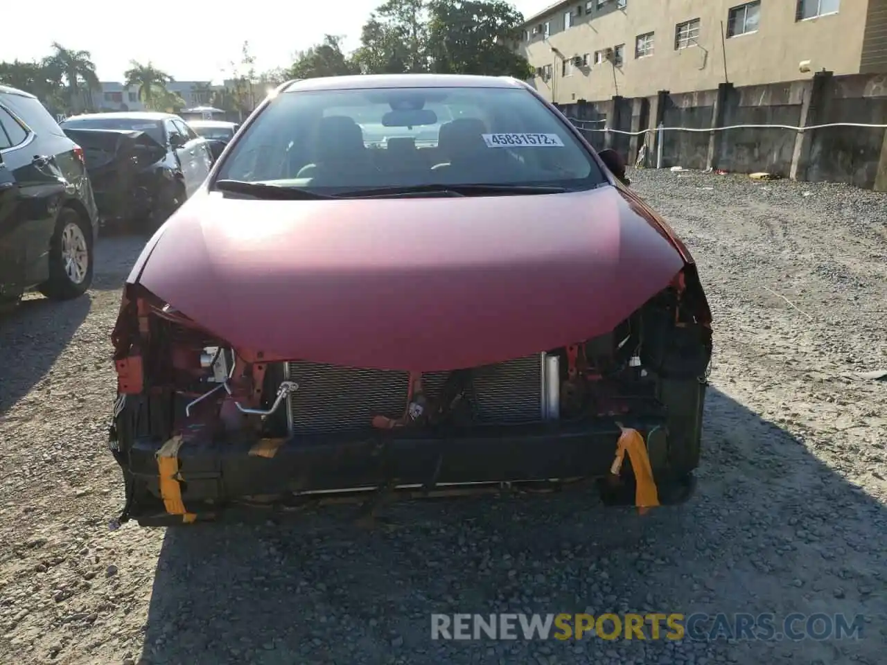 9 Photograph of a damaged car 5YFBURHE9KP865916 TOYOTA COROLLA 2019