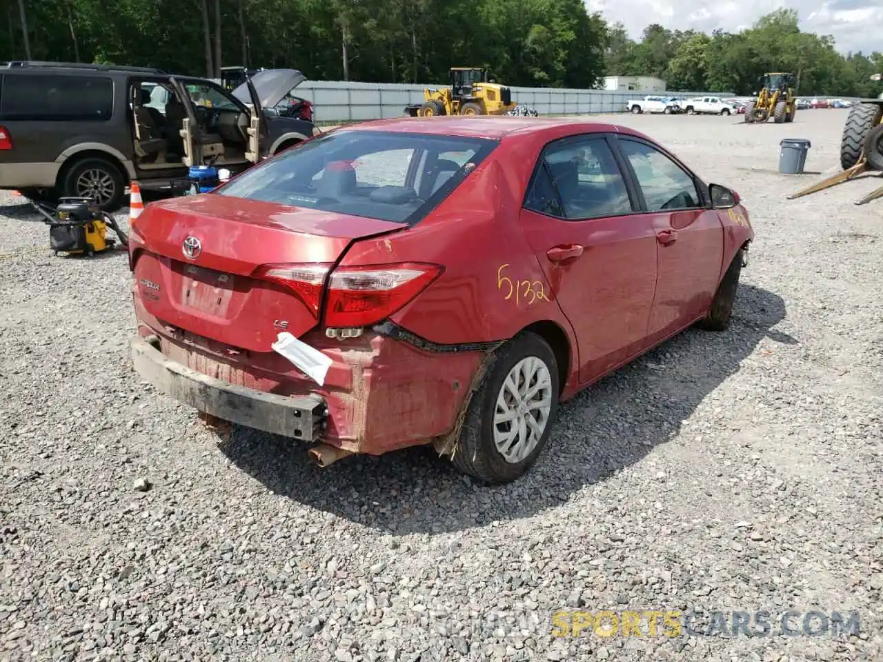 4 Photograph of a damaged car 5YFBURHE9KP865933 TOYOTA COROLLA 2019