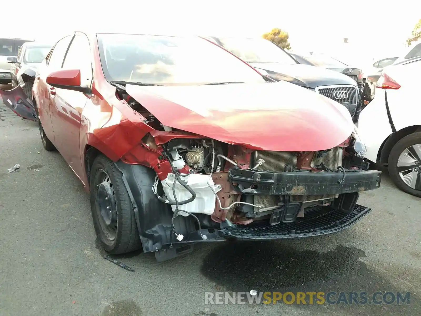 1 Photograph of a damaged car 5YFBURHE9KP866192 TOYOTA COROLLA 2019