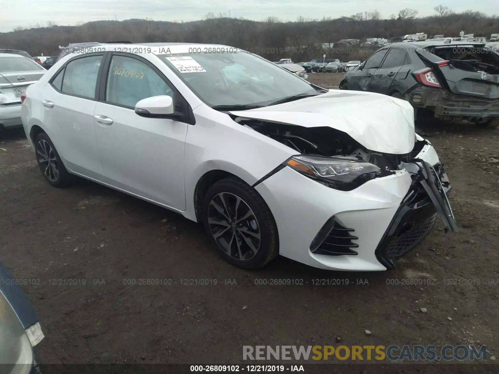 1 Photograph of a damaged car 5YFBURHE9KP866399 TOYOTA COROLLA 2019