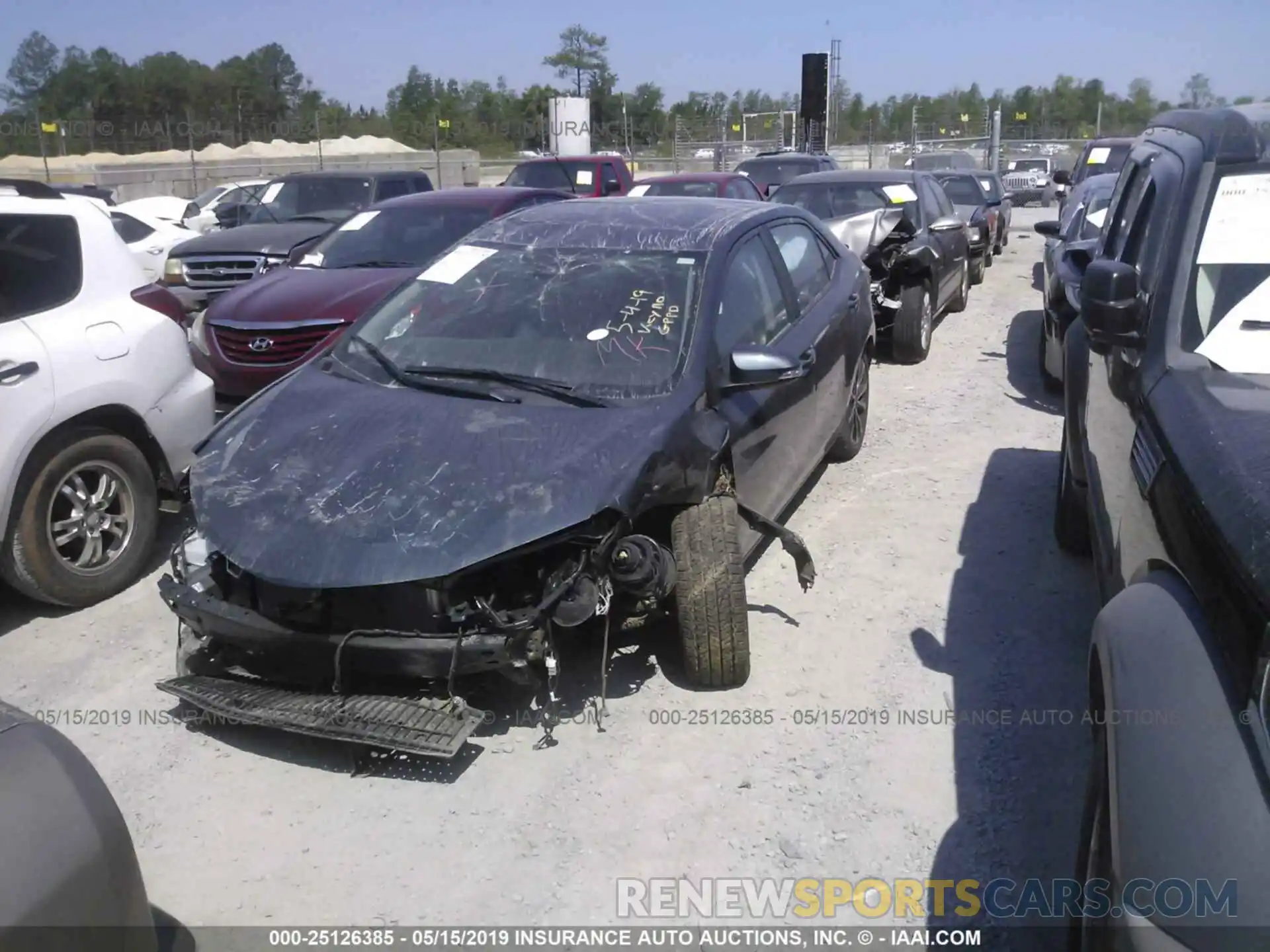 2 Photograph of a damaged car 5YFBURHE9KP866855 TOYOTA COROLLA 2019