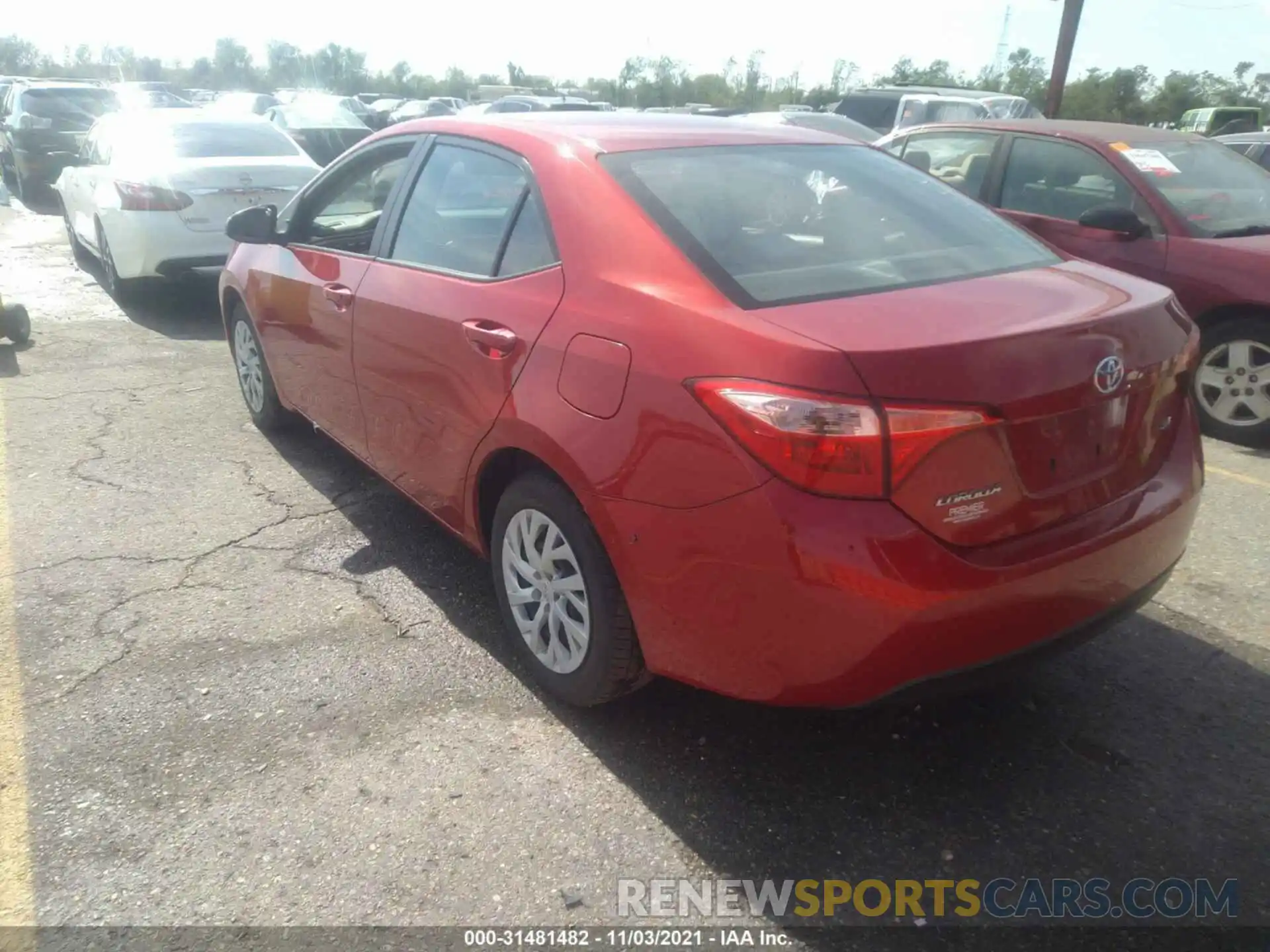 3 Photograph of a damaged car 5YFBURHE9KP867651 TOYOTA COROLLA 2019