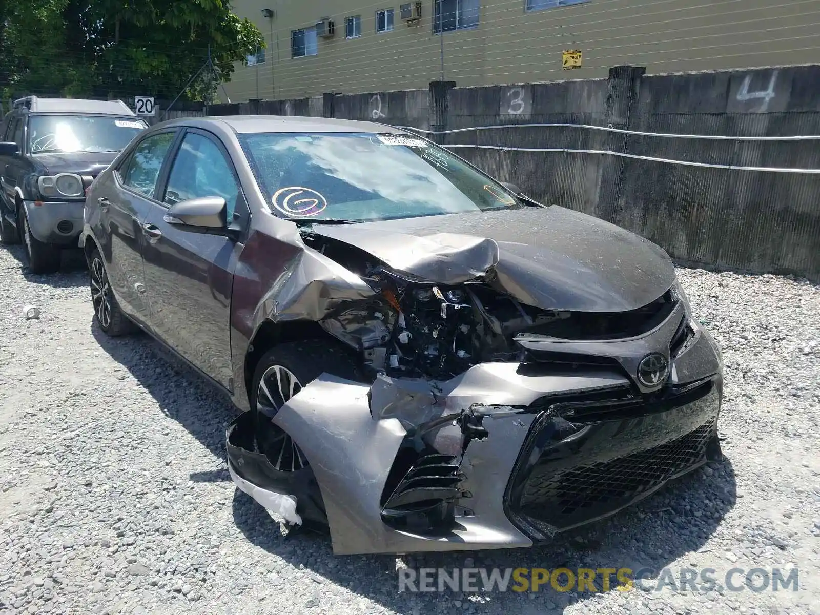 1 Photograph of a damaged car 5YFBURHE9KP867875 TOYOTA COROLLA 2019