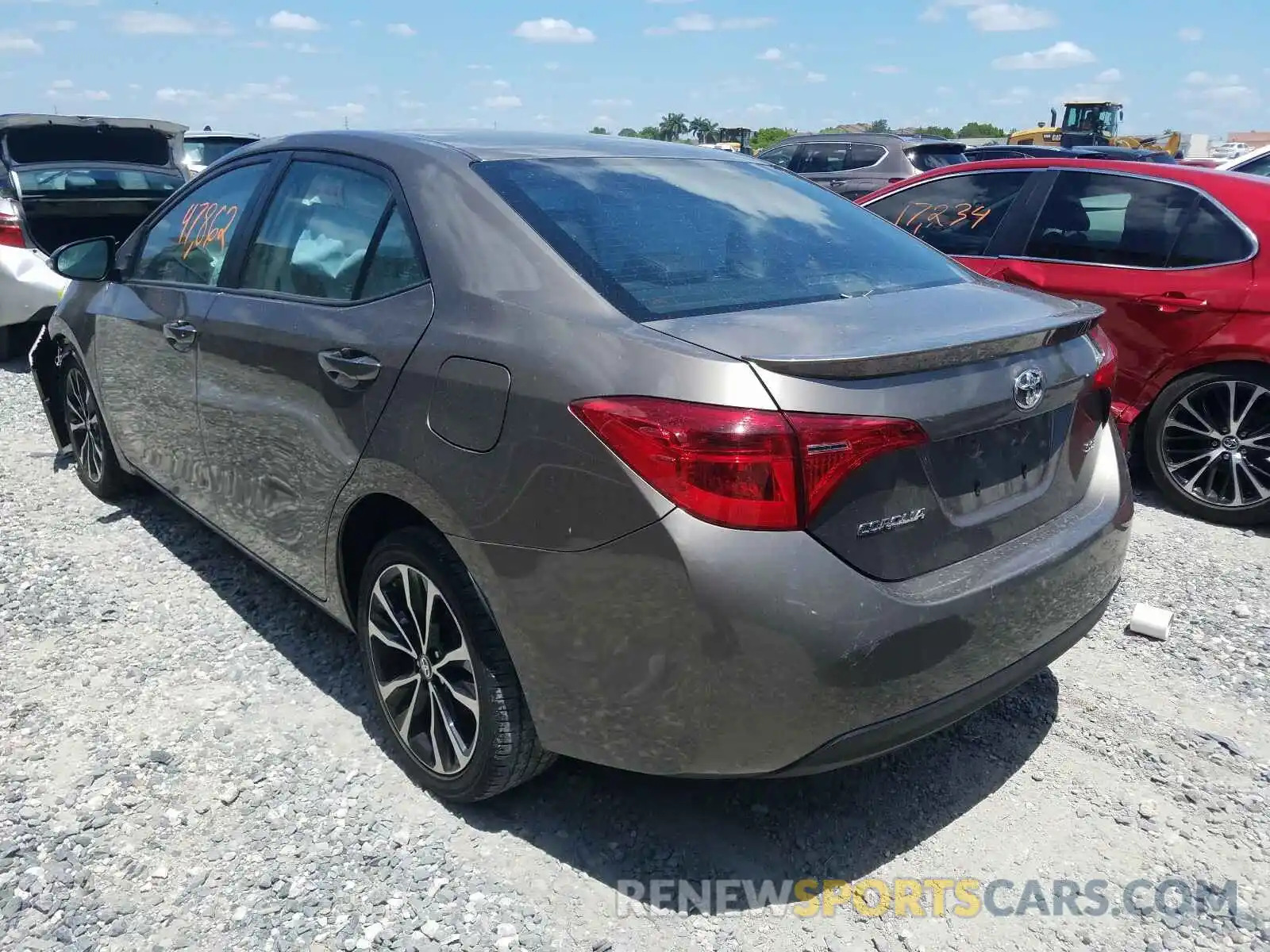 3 Photograph of a damaged car 5YFBURHE9KP867875 TOYOTA COROLLA 2019