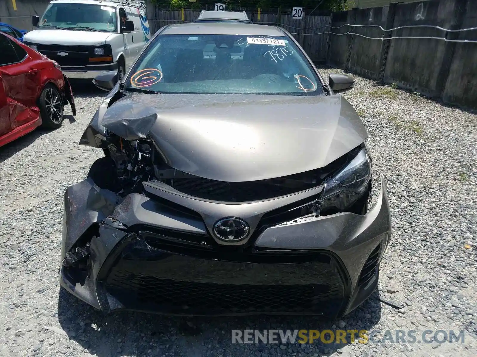 9 Photograph of a damaged car 5YFBURHE9KP867875 TOYOTA COROLLA 2019