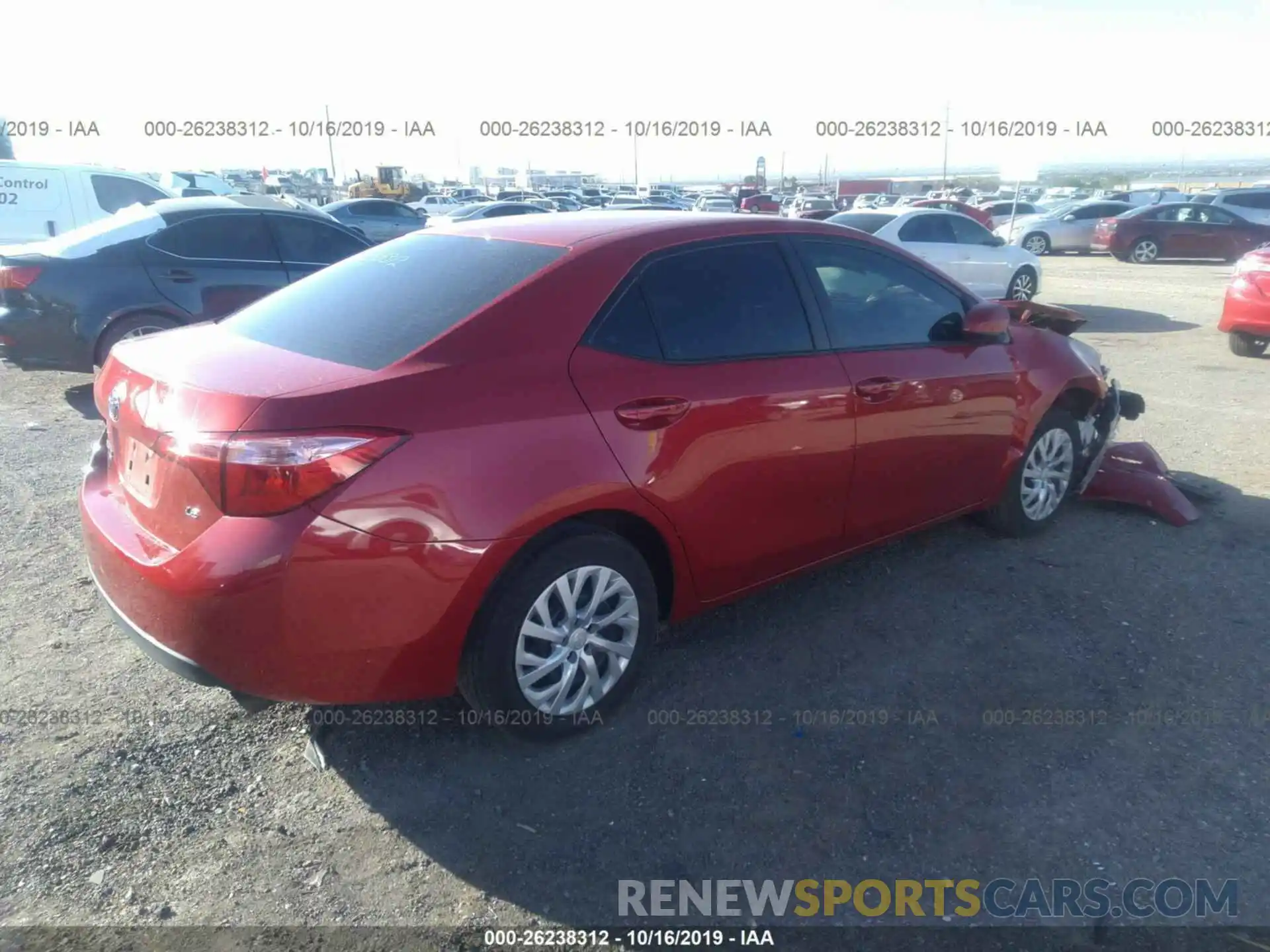 4 Photograph of a damaged car 5YFBURHE9KP868038 TOYOTA COROLLA 2019