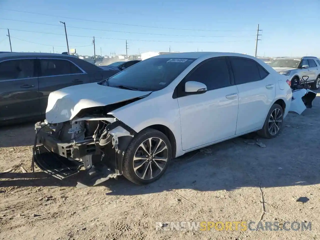 1 Photograph of a damaged car 5YFBURHE9KP868167 TOYOTA COROLLA 2019