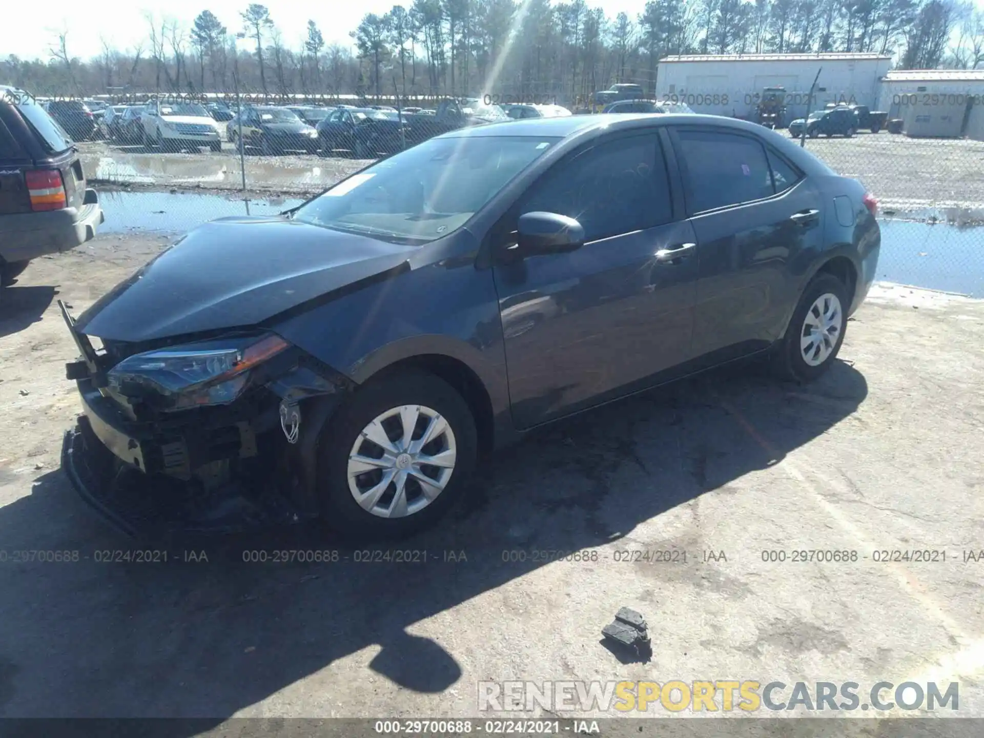 2 Photograph of a damaged car 5YFBURHE9KP868573 TOYOTA COROLLA 2019