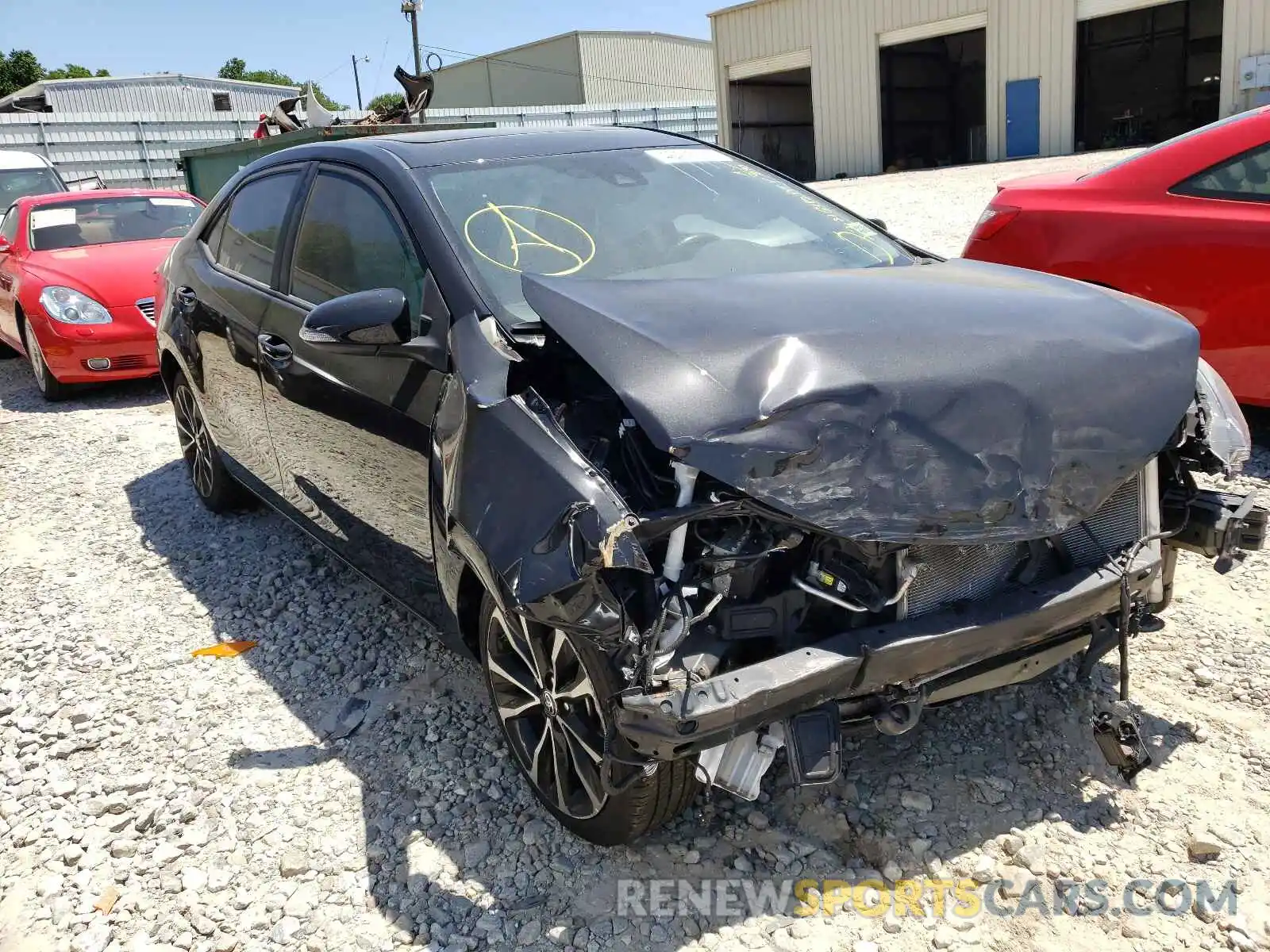 1 Photograph of a damaged car 5YFBURHE9KP869190 TOYOTA COROLLA 2019