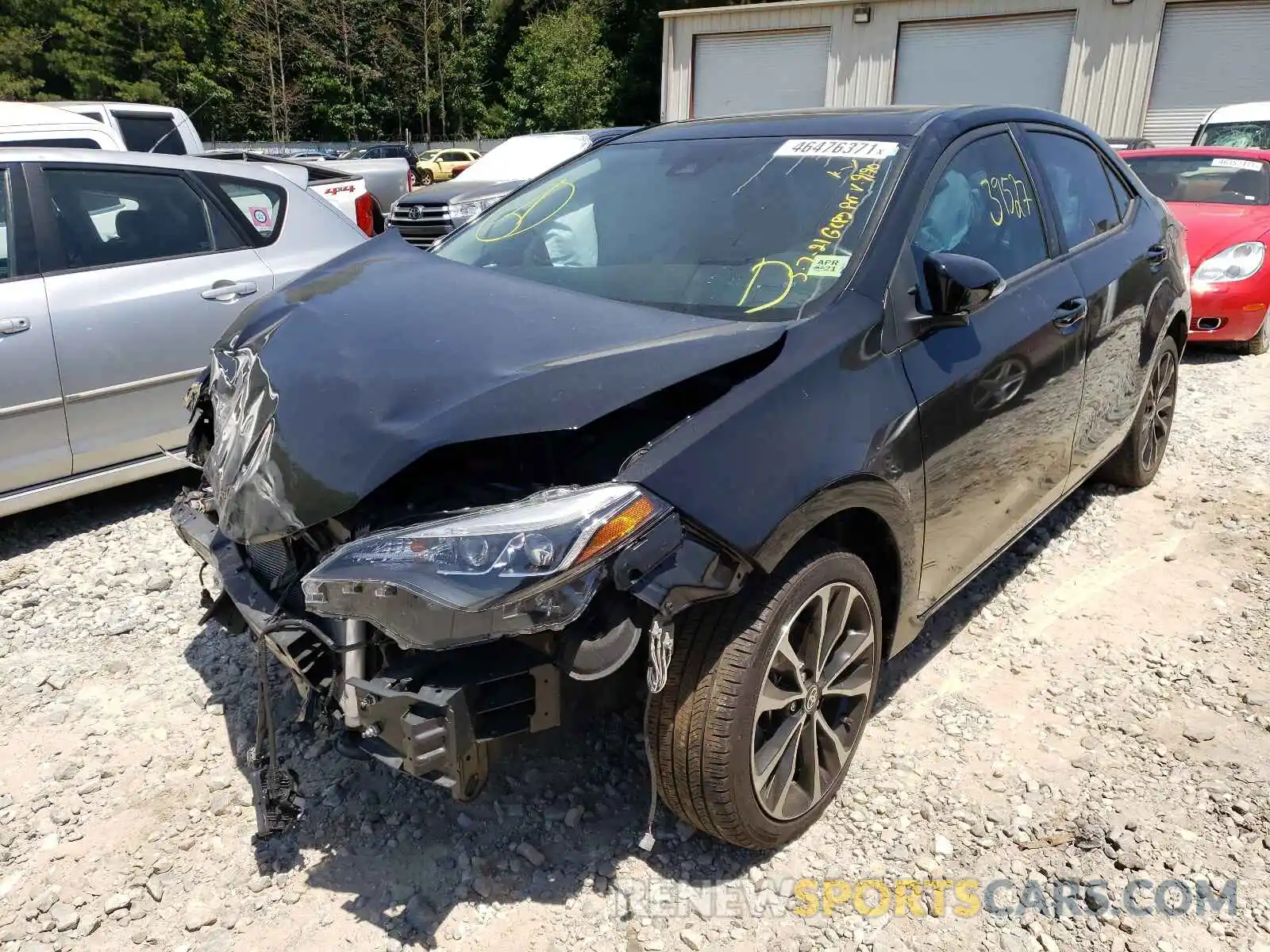 2 Photograph of a damaged car 5YFBURHE9KP869190 TOYOTA COROLLA 2019