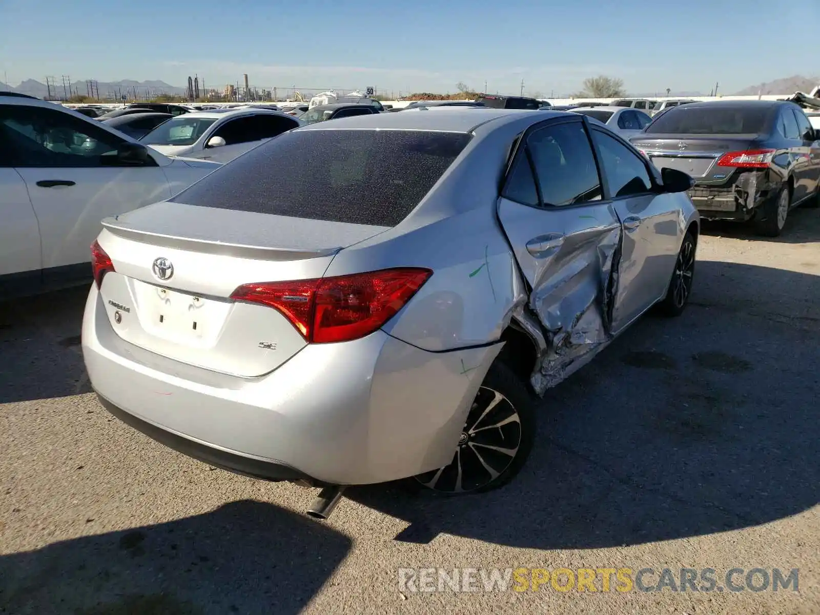 4 Photograph of a damaged car 5YFBURHE9KP869710 TOYOTA COROLLA 2019