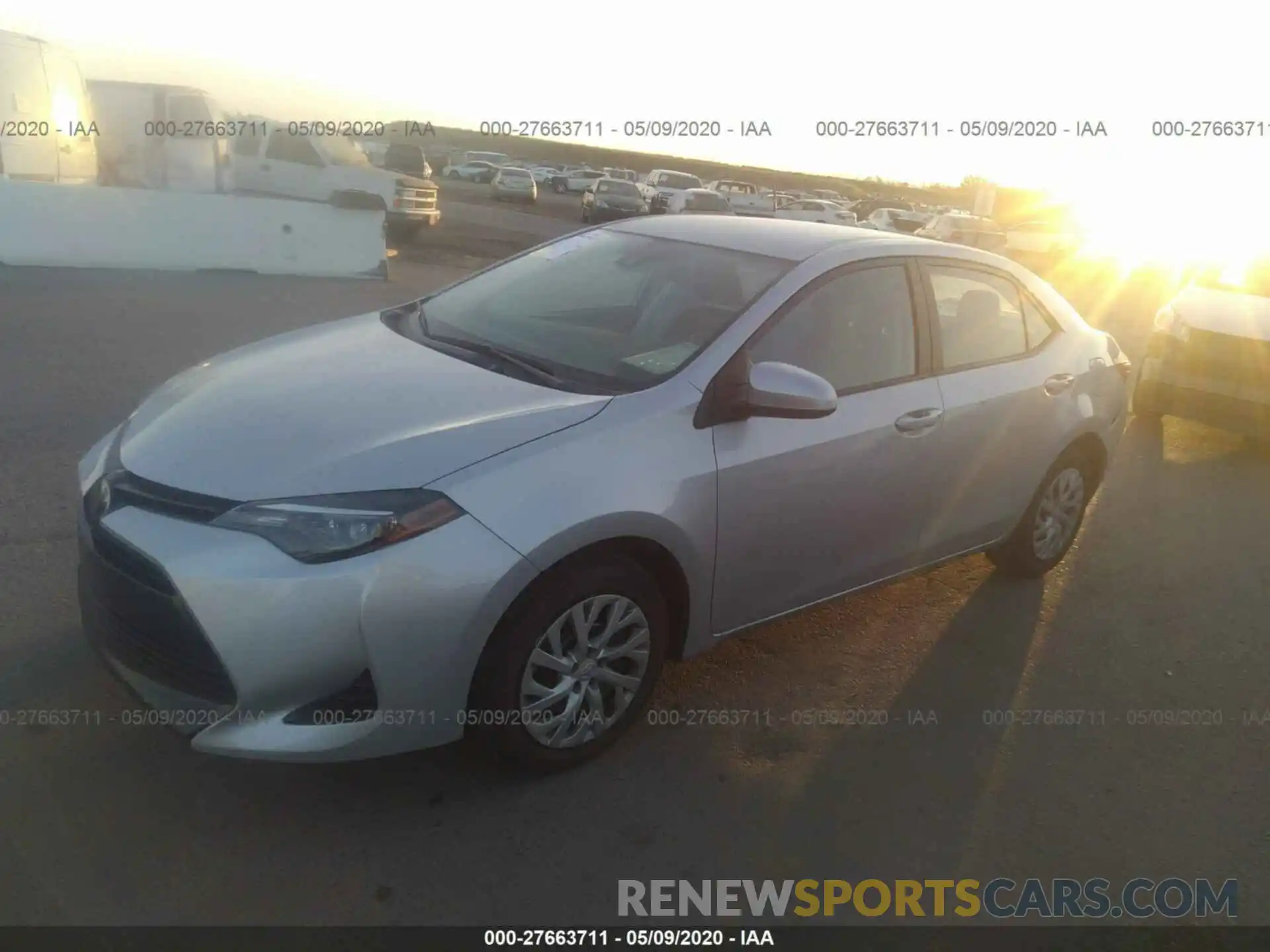 2 Photograph of a damaged car 5YFBURHE9KP869853 TOYOTA COROLLA 2019