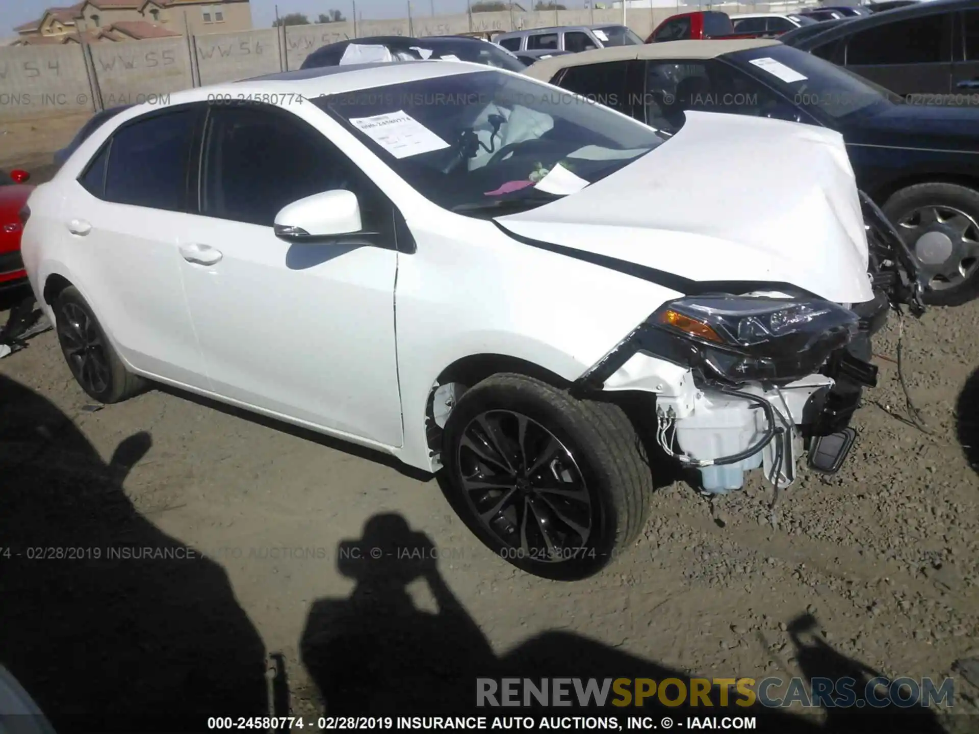 1 Photograph of a damaged car 5YFBURHE9KP870050 TOYOTA COROLLA 2019