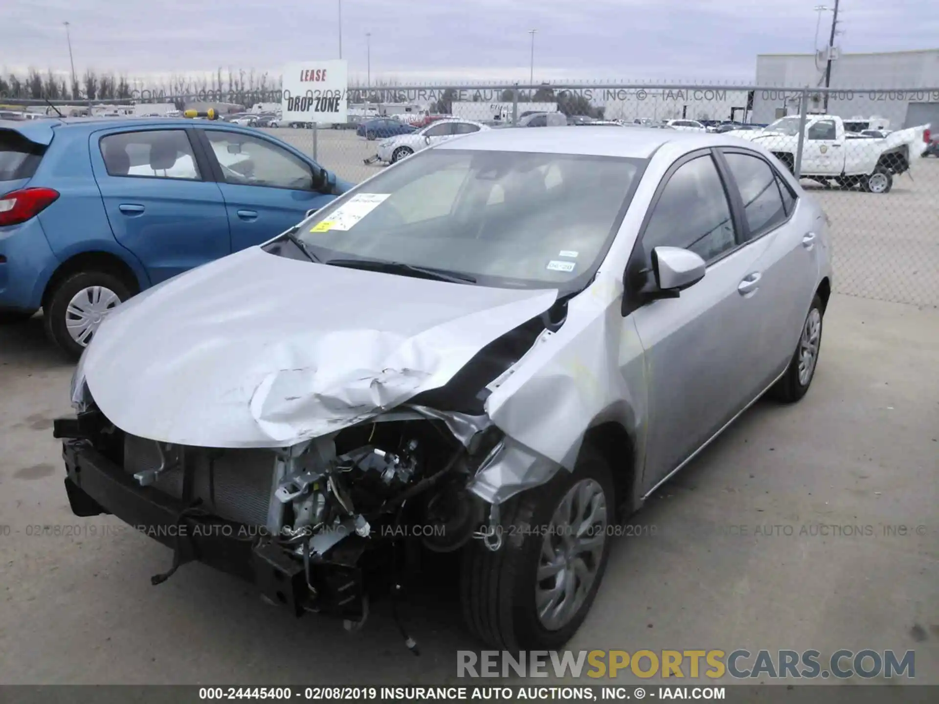 2 Photograph of a damaged car 5YFBURHE9KP870467 TOYOTA COROLLA 2019