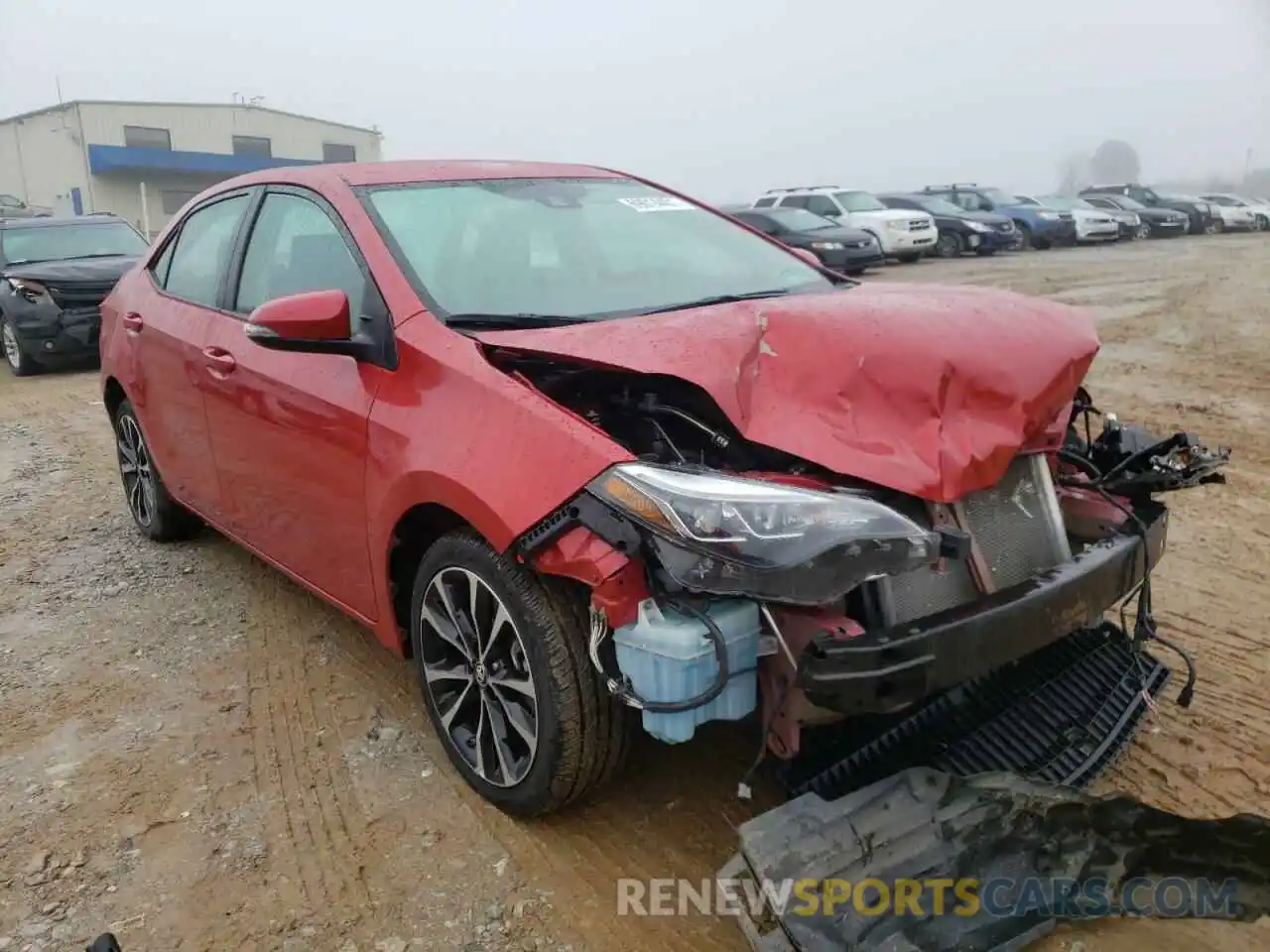 1 Photograph of a damaged car 5YFBURHE9KP870629 TOYOTA COROLLA 2019