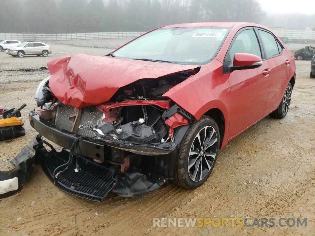 2 Photograph of a damaged car 5YFBURHE9KP870629 TOYOTA COROLLA 2019