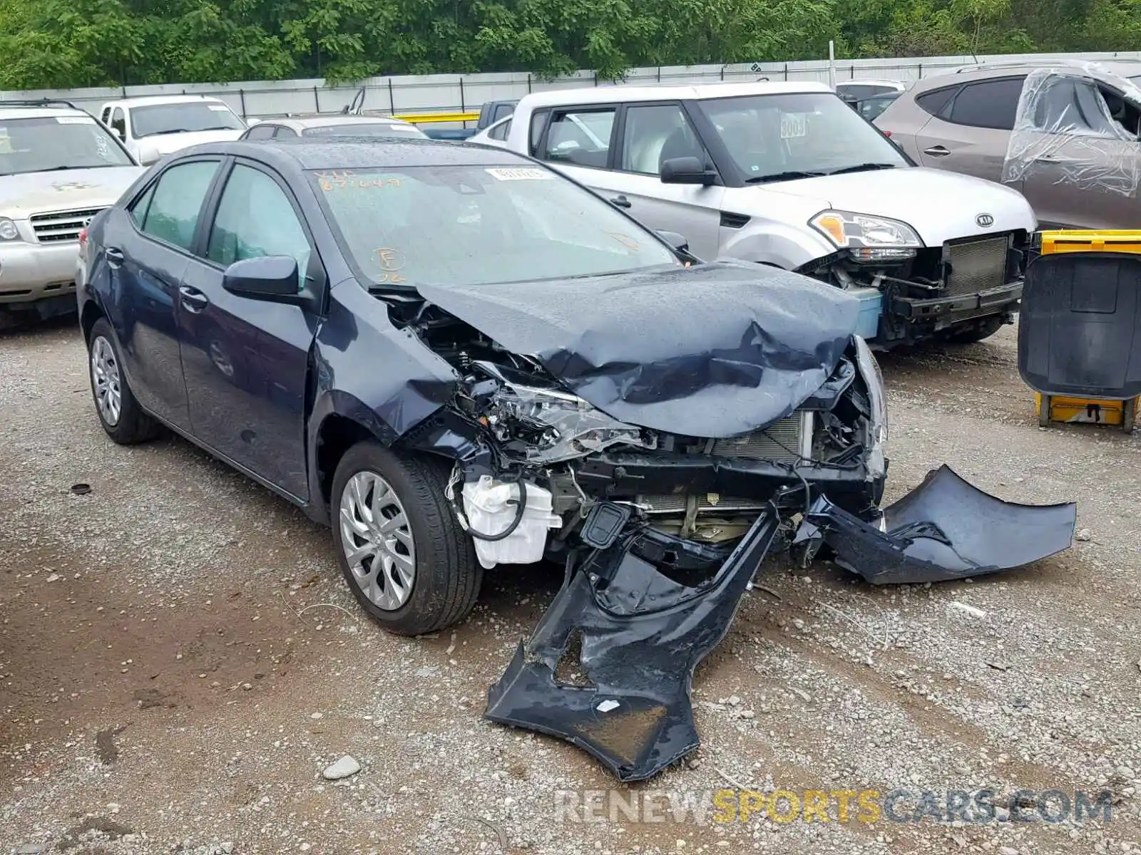 1 Photograph of a damaged car 5YFBURHE9KP871649 TOYOTA COROLLA 2019