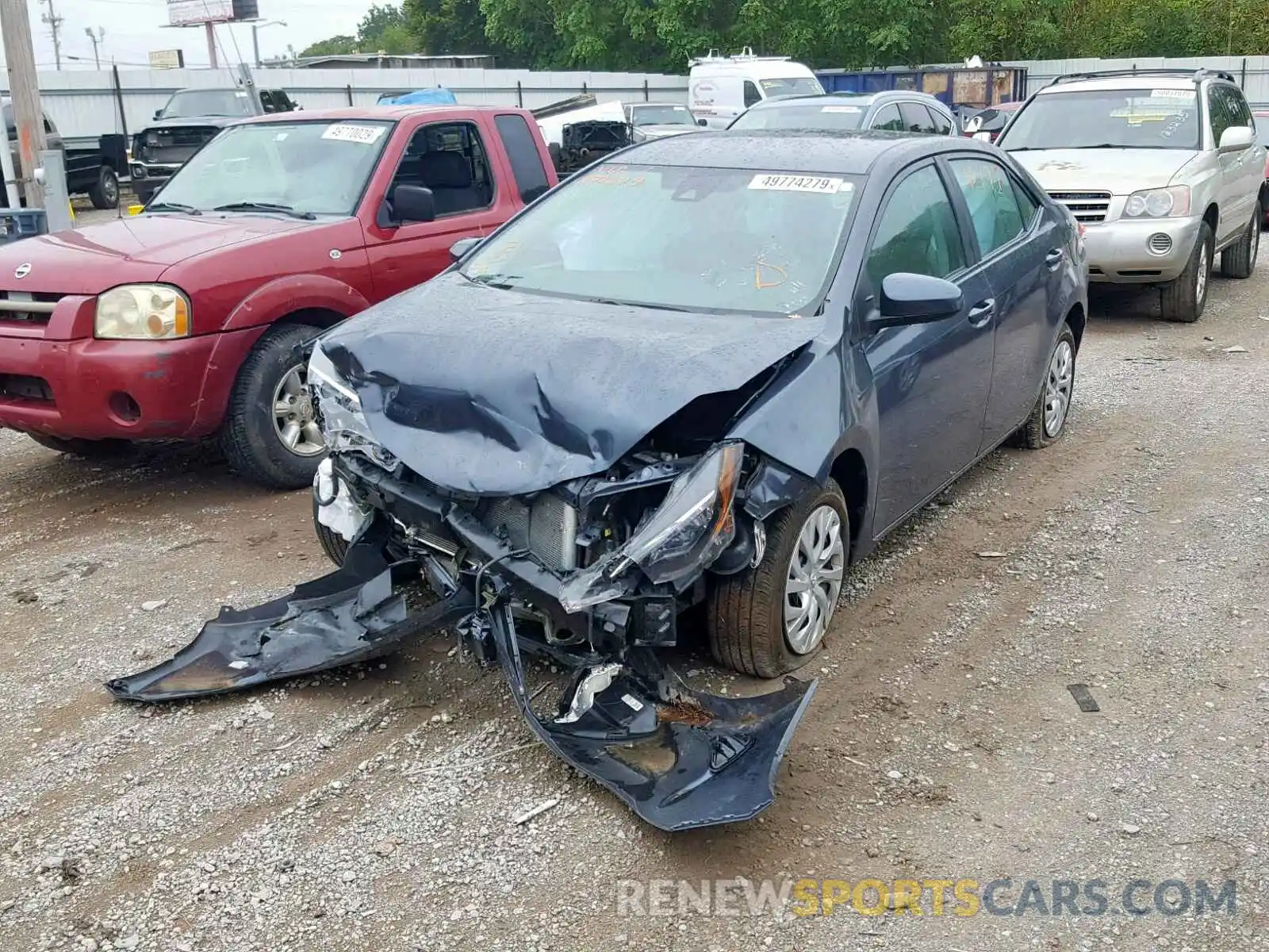 2 Photograph of a damaged car 5YFBURHE9KP871649 TOYOTA COROLLA 2019