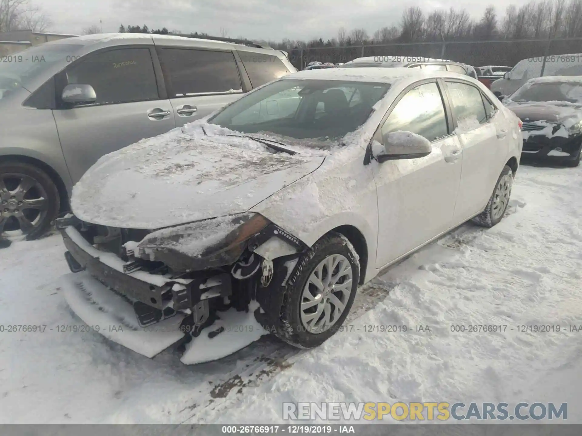 2 Photograph of a damaged car 5YFBURHE9KP871828 TOYOTA COROLLA 2019