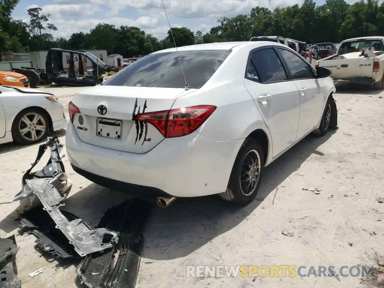 4 Photograph of a damaged car 5YFBURHE9KP872302 TOYOTA COROLLA 2019