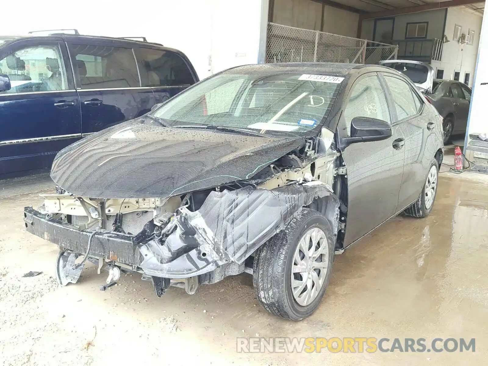 2 Photograph of a damaged car 5YFBURHE9KP872395 TOYOTA COROLLA 2019