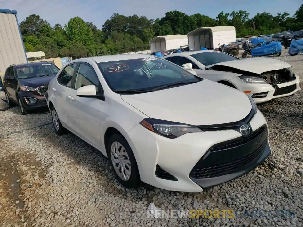 1 Photograph of a damaged car 5YFBURHE9KP872543 TOYOTA COROLLA 2019