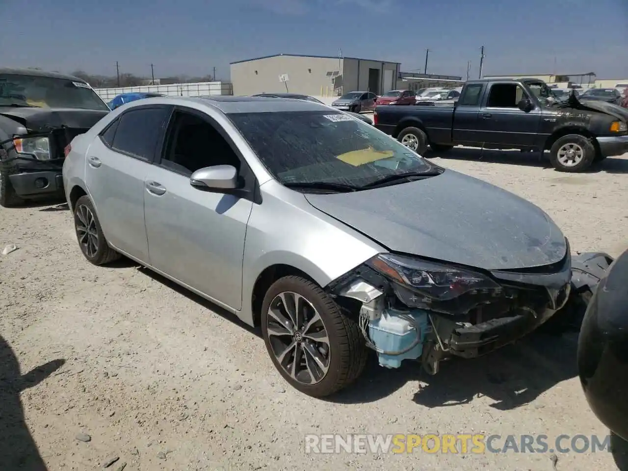 1 Photograph of a damaged car 5YFBURHE9KP872607 TOYOTA COROLLA 2019