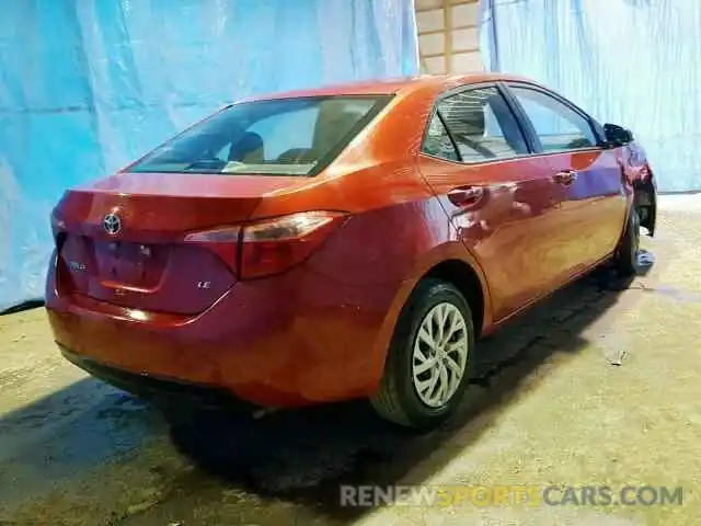 4 Photograph of a damaged car 5YFBURHE9KP872655 TOYOTA COROLLA 2019