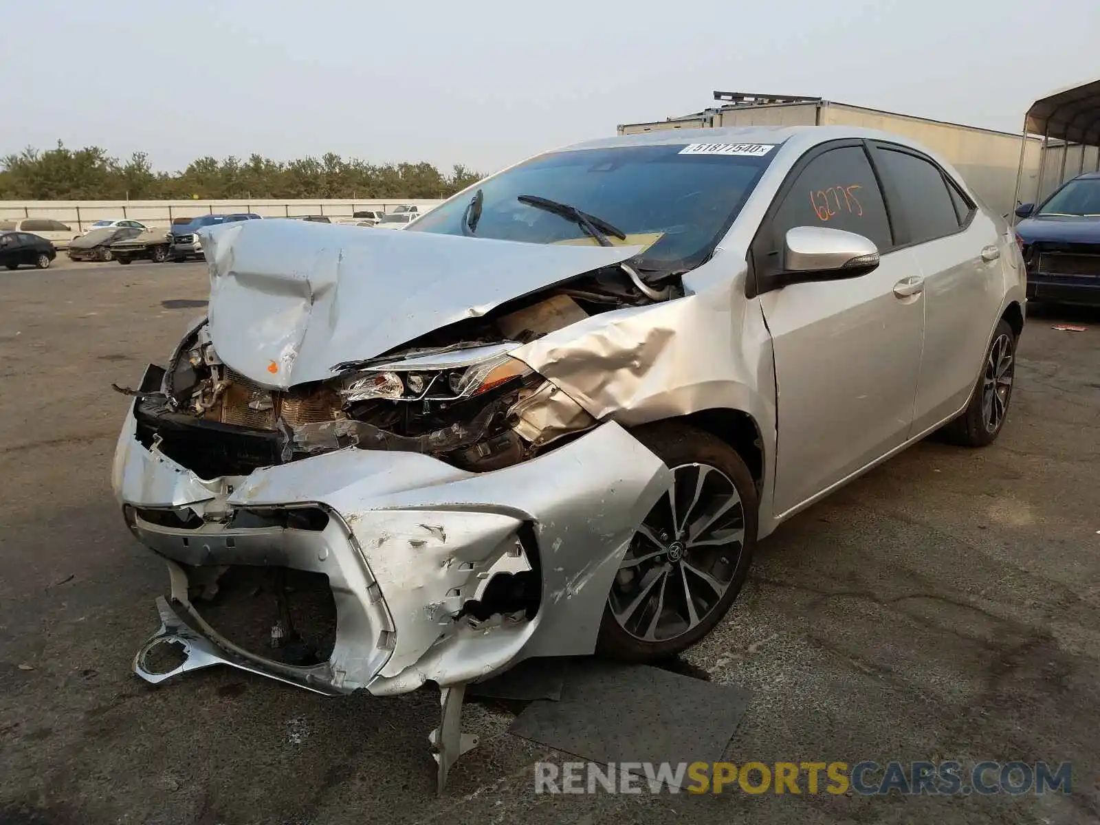 2 Photograph of a damaged car 5YFBURHE9KP873031 TOYOTA COROLLA 2019