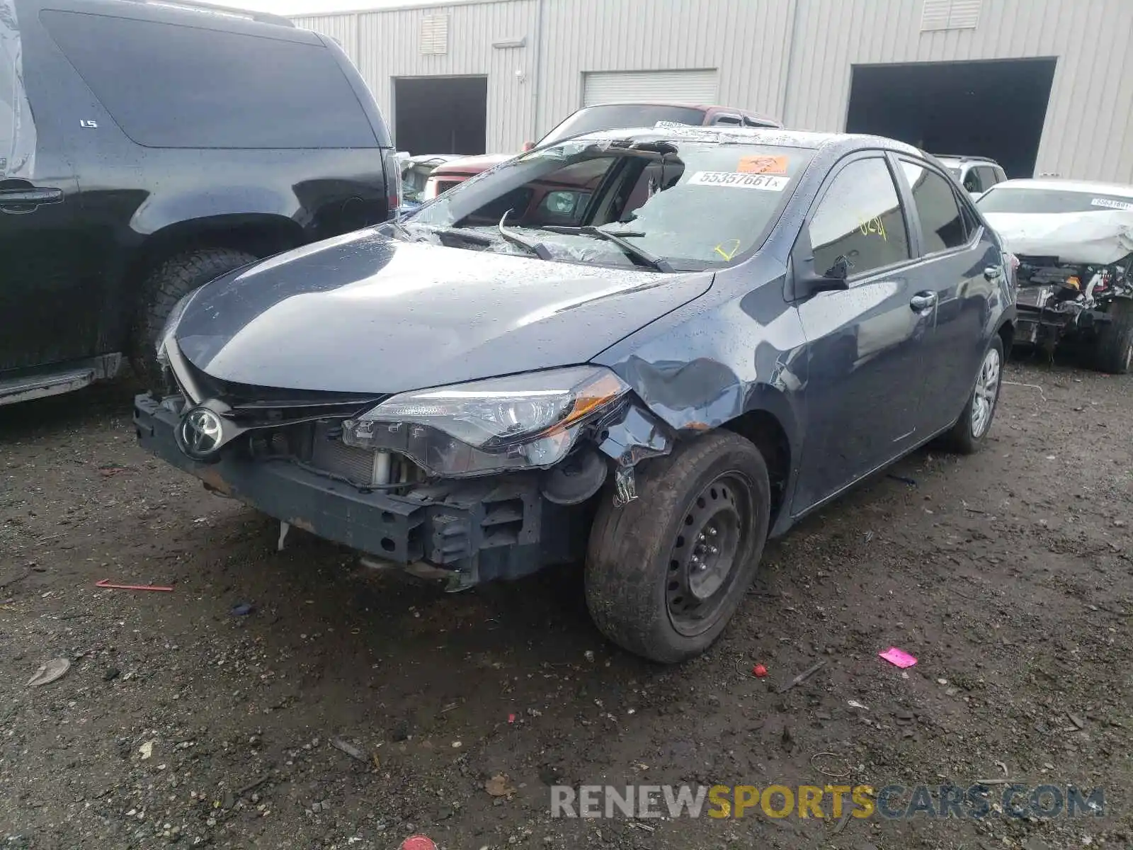 2 Photograph of a damaged car 5YFBURHE9KP873286 TOYOTA COROLLA 2019