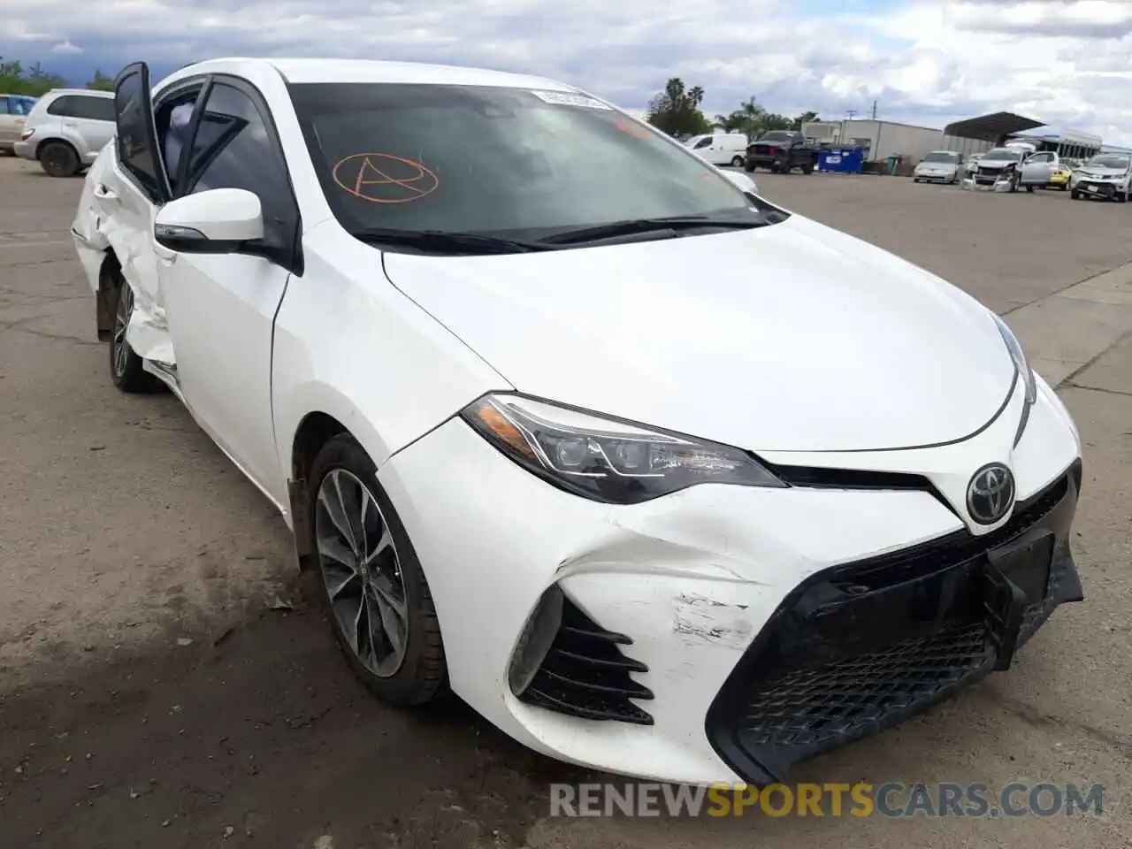 1 Photograph of a damaged car 5YFBURHE9KP873563 TOYOTA COROLLA 2019