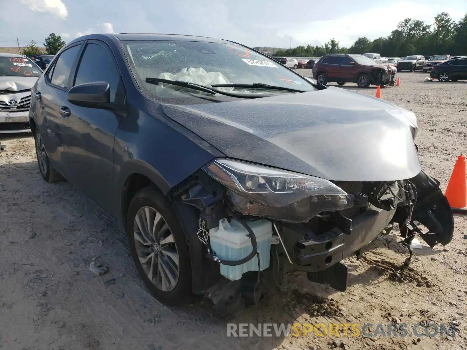 1 Photograph of a damaged car 5YFBURHE9KP873627 TOYOTA COROLLA 2019