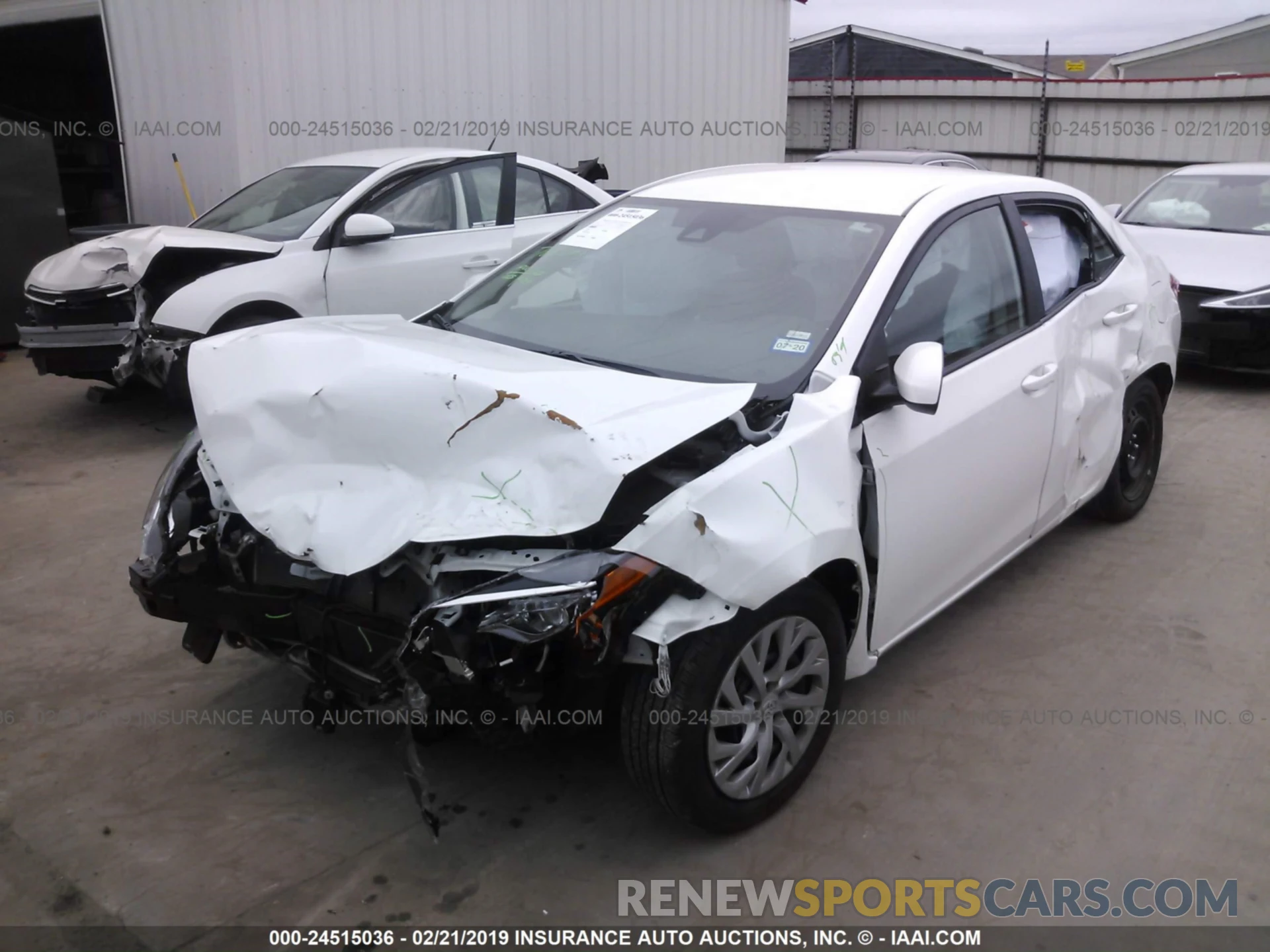 2 Photograph of a damaged car 5YFBURHE9KP873739 TOYOTA COROLLA 2019