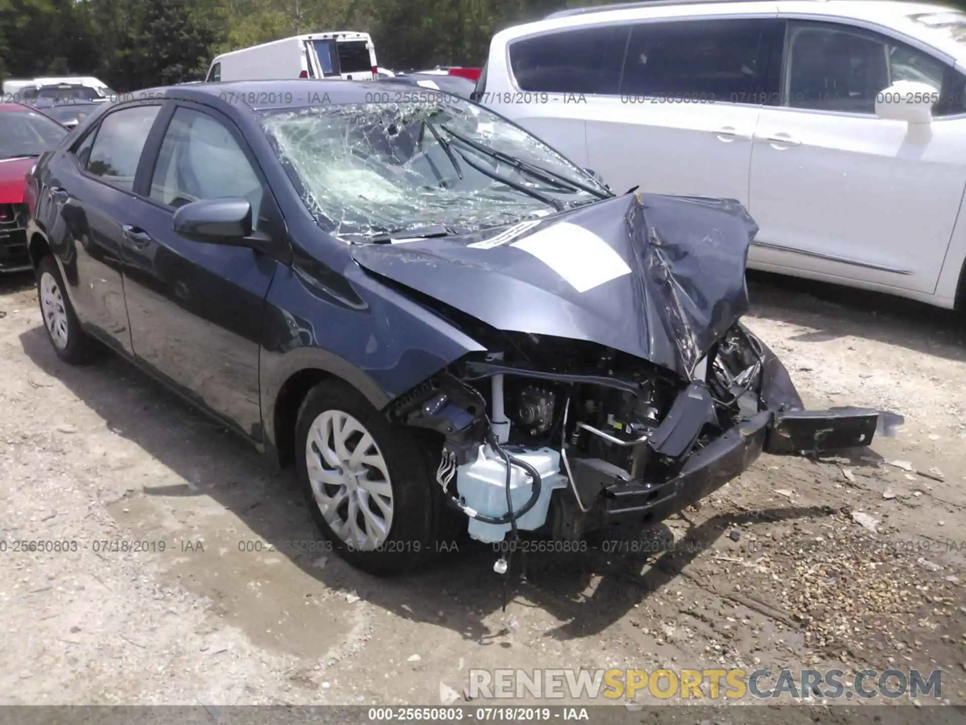 1 Photograph of a damaged car 5YFBURHE9KP873854 TOYOTA COROLLA 2019