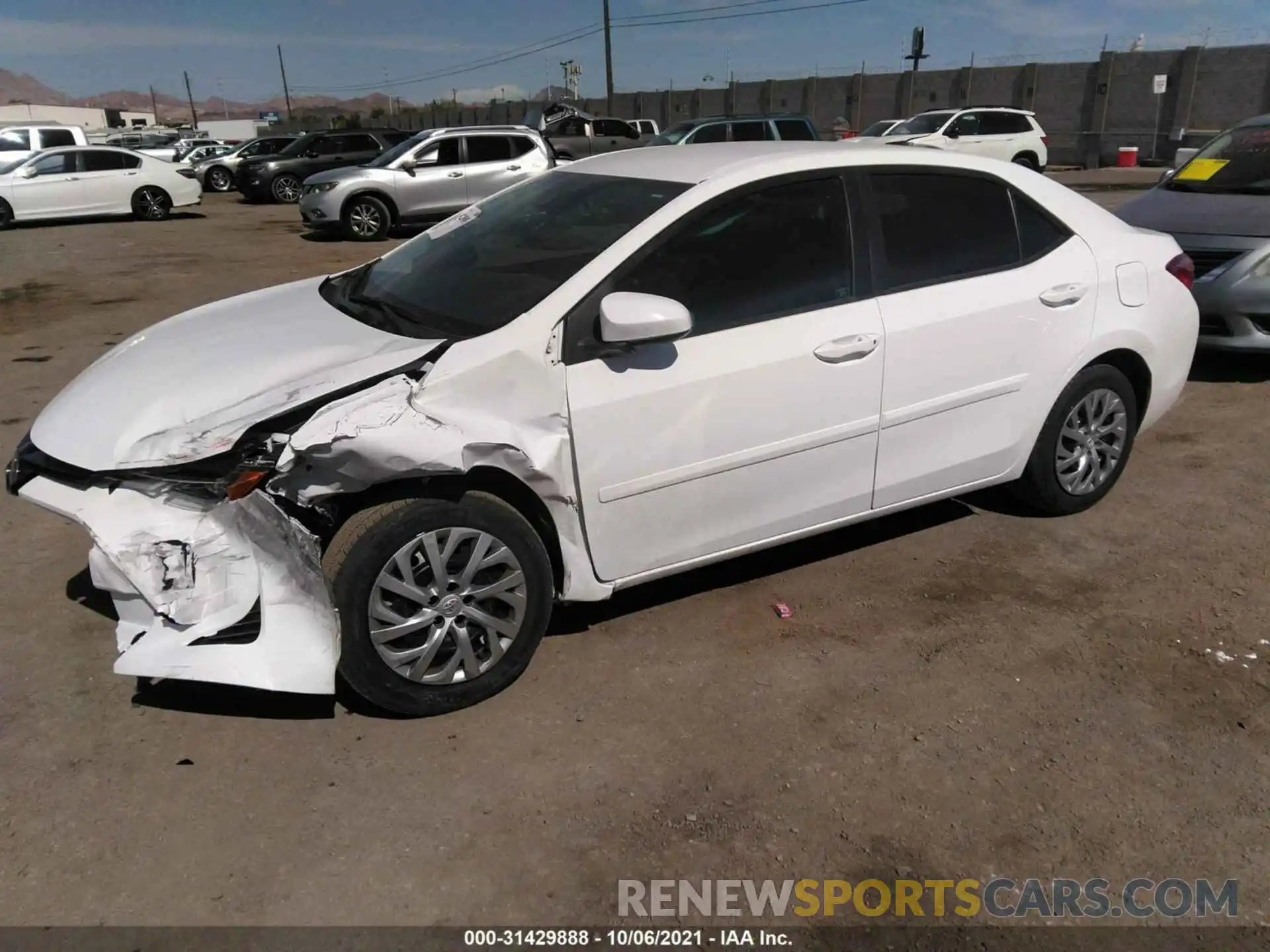 2 Photograph of a damaged car 5YFBURHE9KP873868 TOYOTA COROLLA 2019