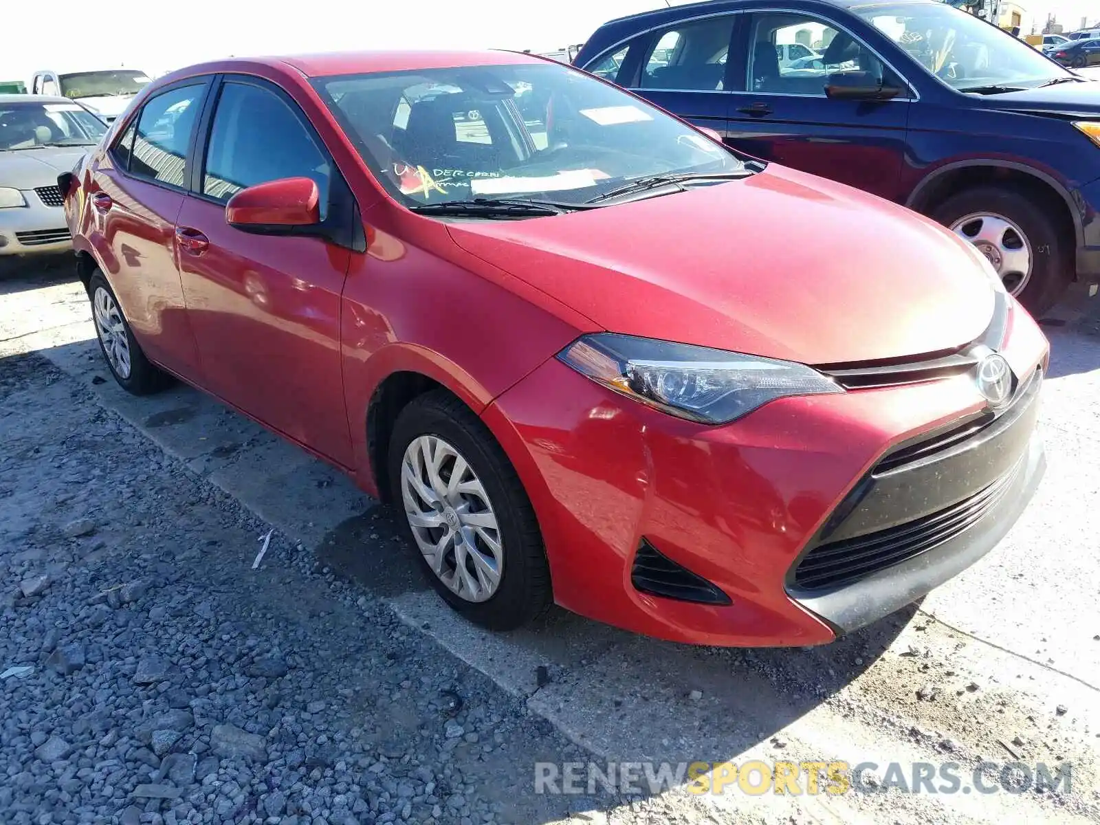 1 Photograph of a damaged car 5YFBURHE9KP873935 TOYOTA COROLLA 2019