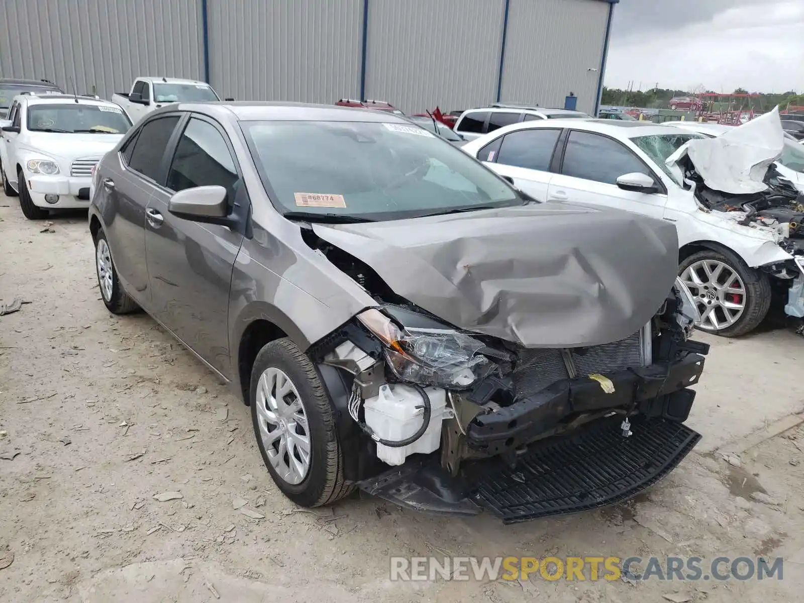 1 Photograph of a damaged car 5YFBURHE9KP874406 TOYOTA COROLLA 2019