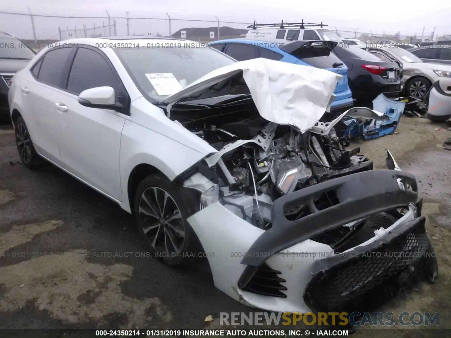 1 Photograph of a damaged car 5YFBURHE9KP874888 TOYOTA COROLLA 2019