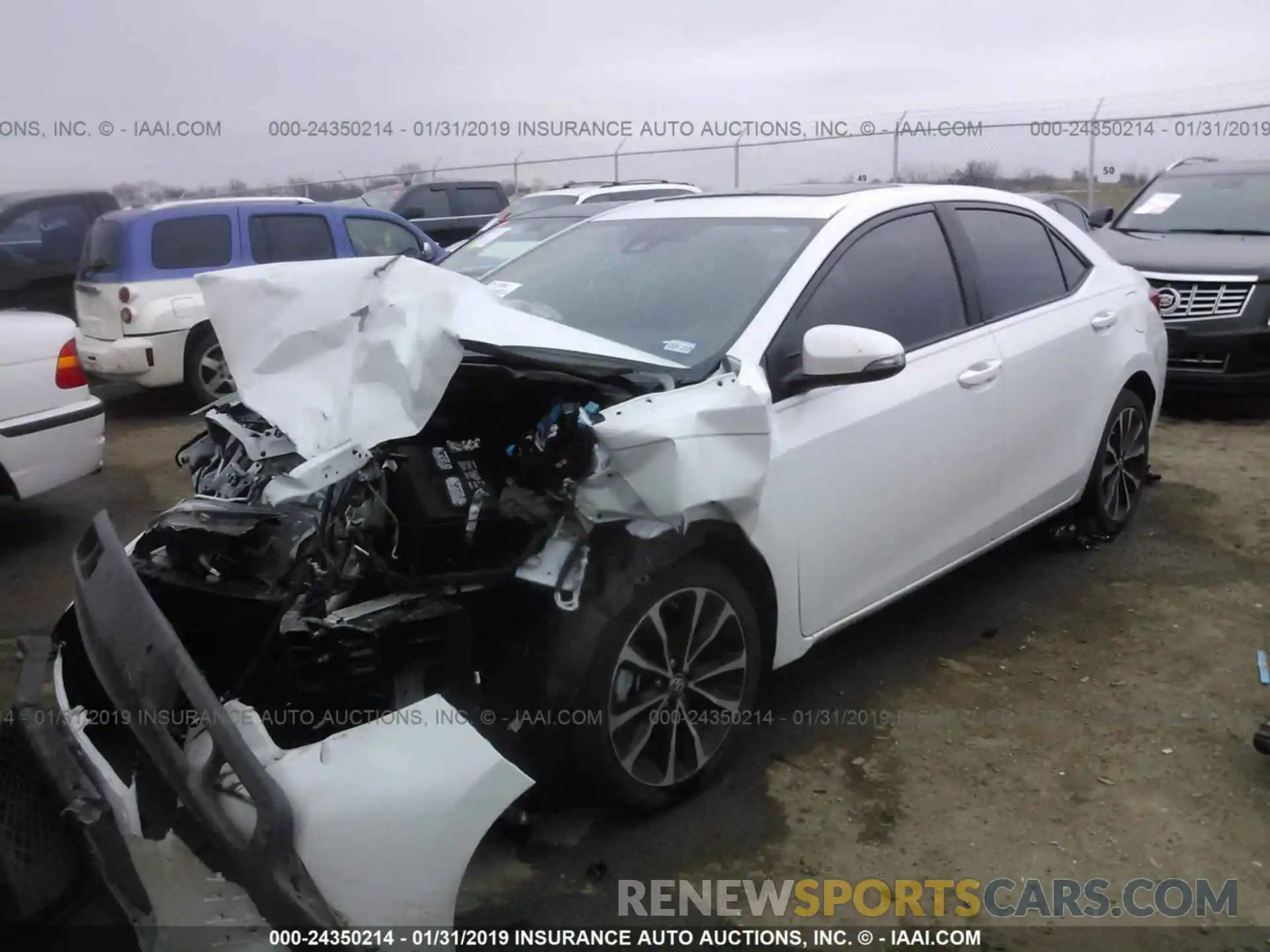 2 Photograph of a damaged car 5YFBURHE9KP874888 TOYOTA COROLLA 2019