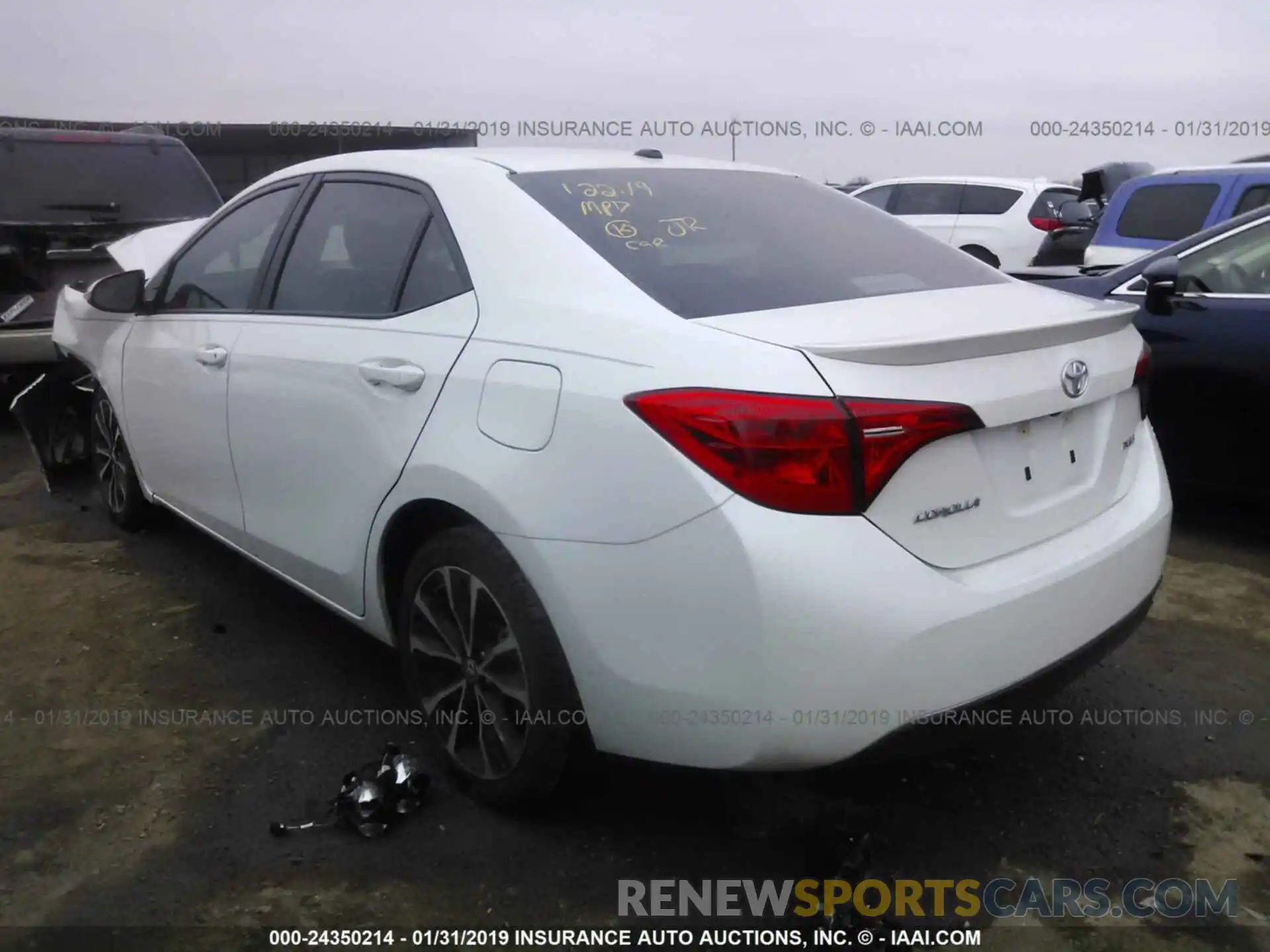 3 Photograph of a damaged car 5YFBURHE9KP874888 TOYOTA COROLLA 2019