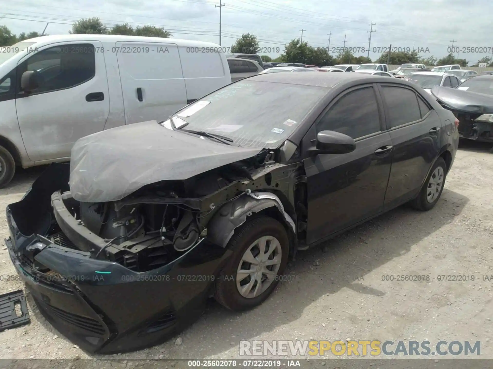 2 Photograph of a damaged car 5YFBURHE9KP875085 TOYOTA COROLLA 2019