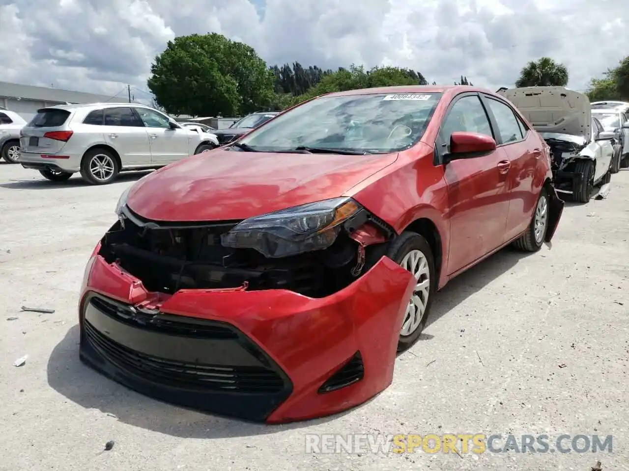 2 Photograph of a damaged car 5YFBURHE9KP875233 TOYOTA COROLLA 2019