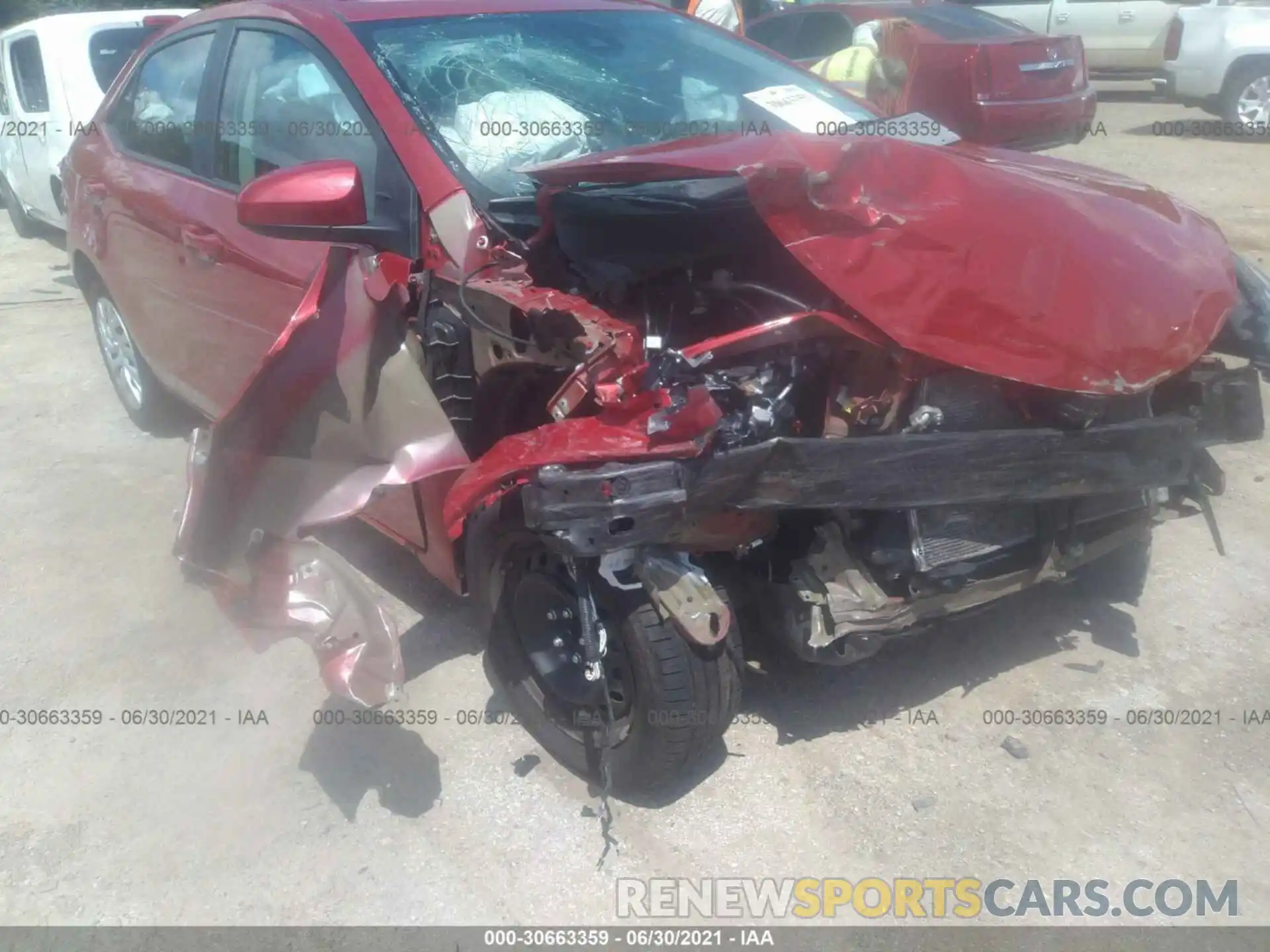 6 Photograph of a damaged car 5YFBURHE9KP875409 TOYOTA COROLLA 2019