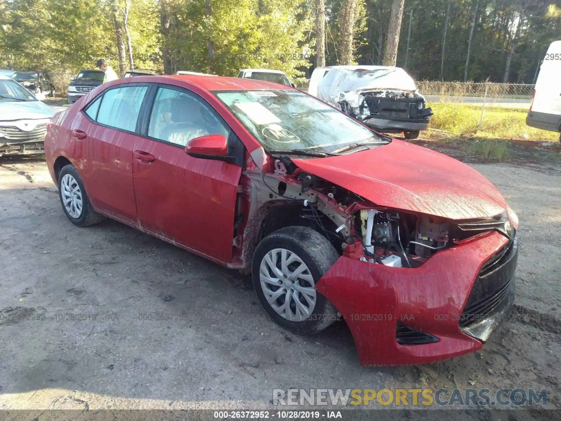 1 Photograph of a damaged car 5YFBURHE9KP875541 TOYOTA COROLLA 2019